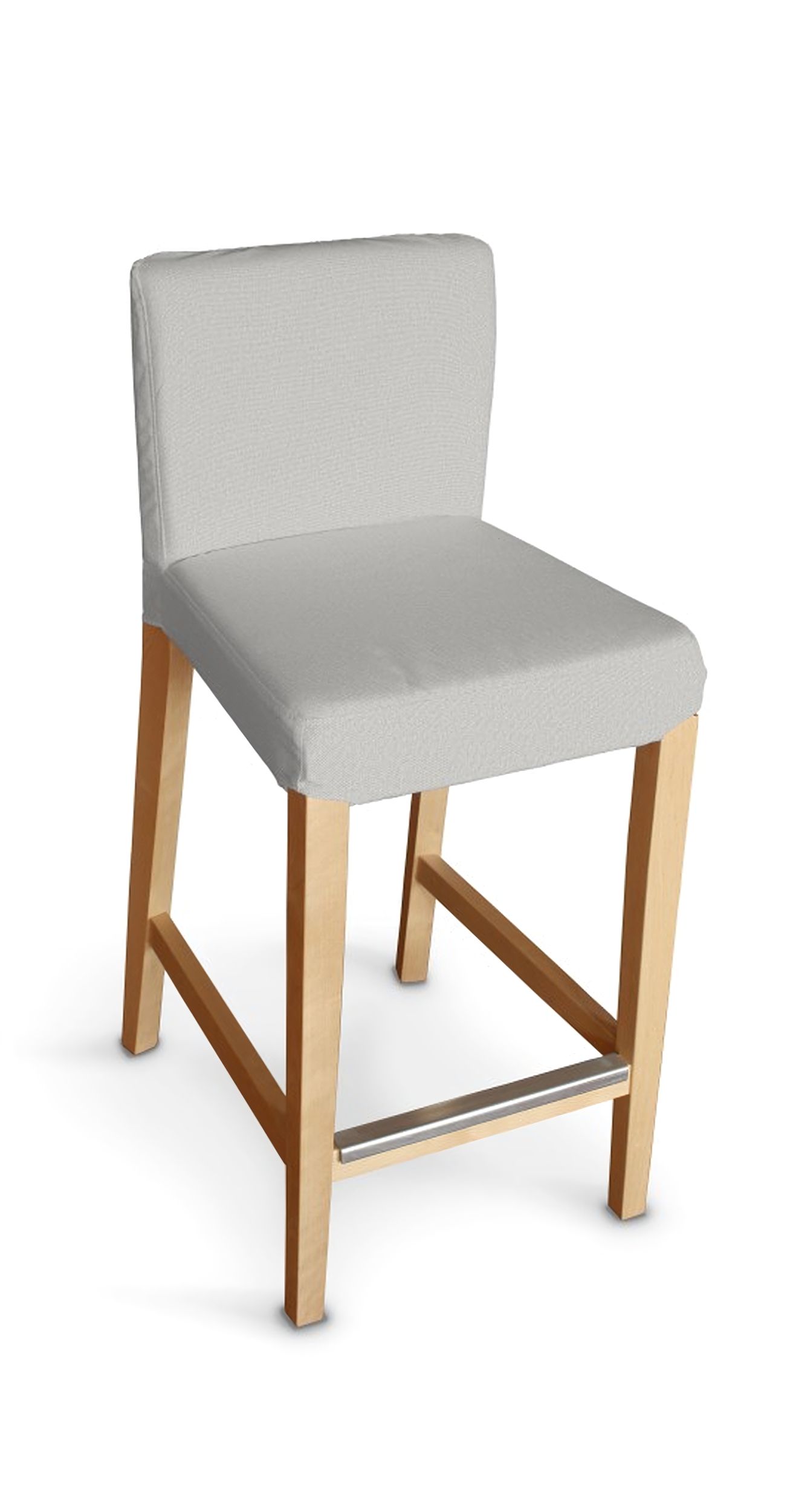 Henriksdal bar stool cover product colour grey fabric structured