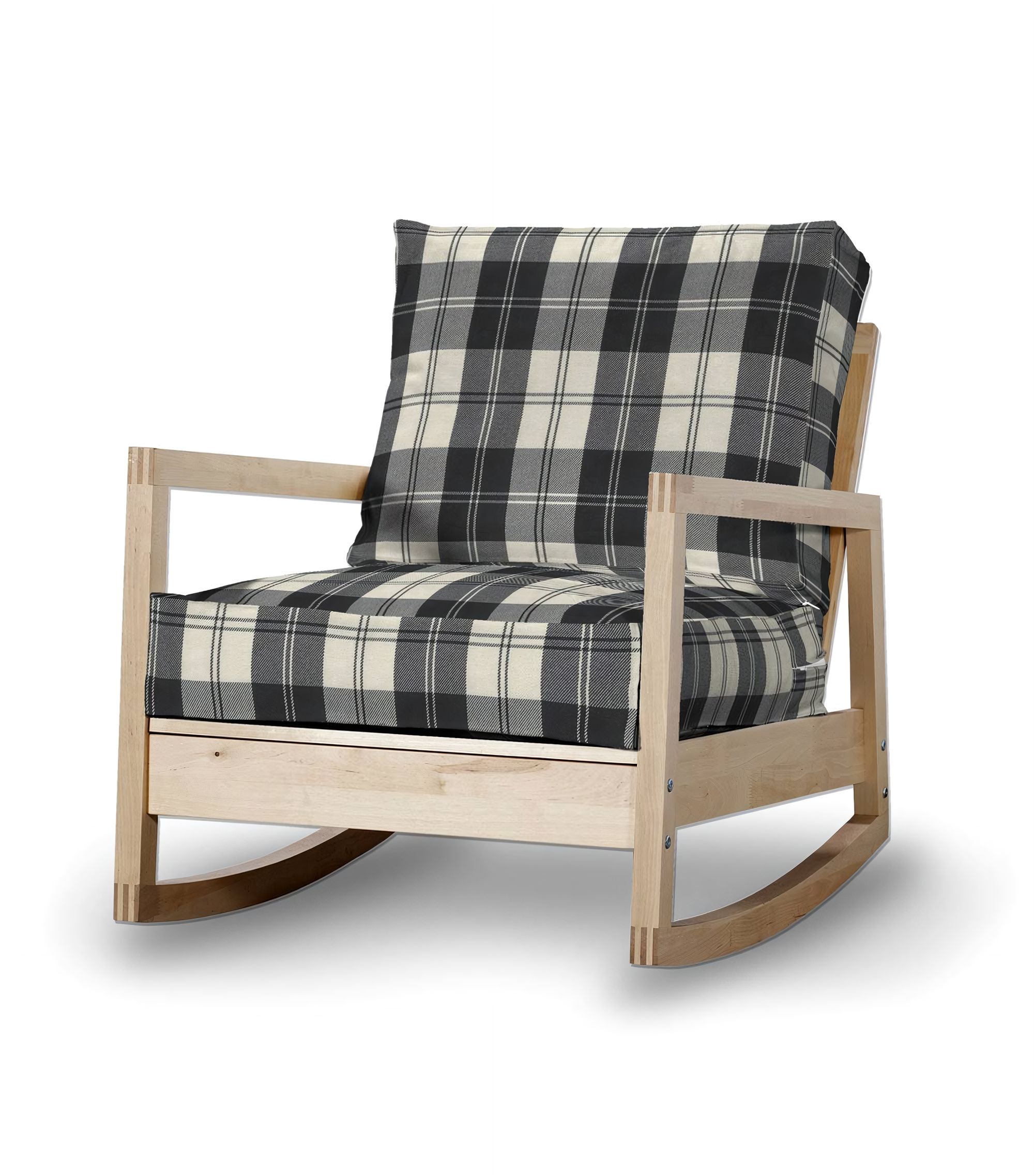 Lillberg armchair cover product colour black fabric structured, patterned