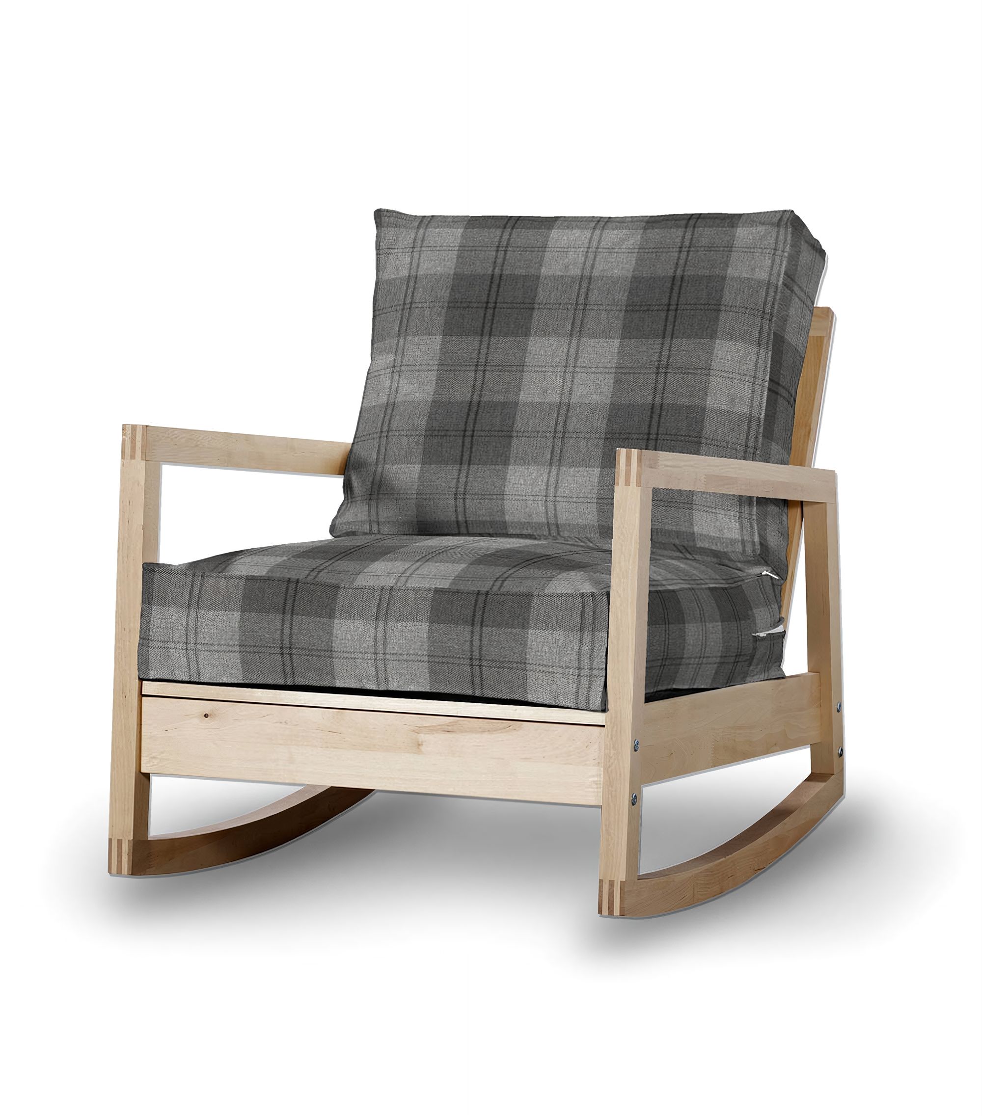 Lillberg armchair cover product colour grey fabric structured, patterned