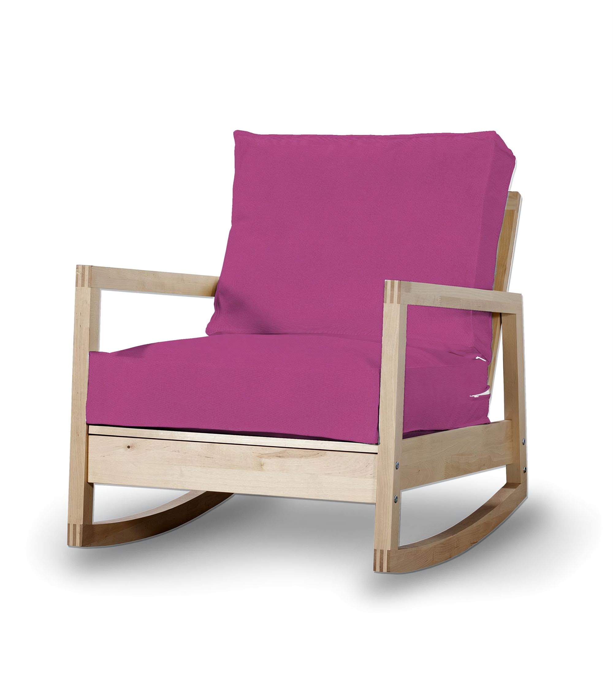 Lillberg armchair cover product colour pink fabric structured