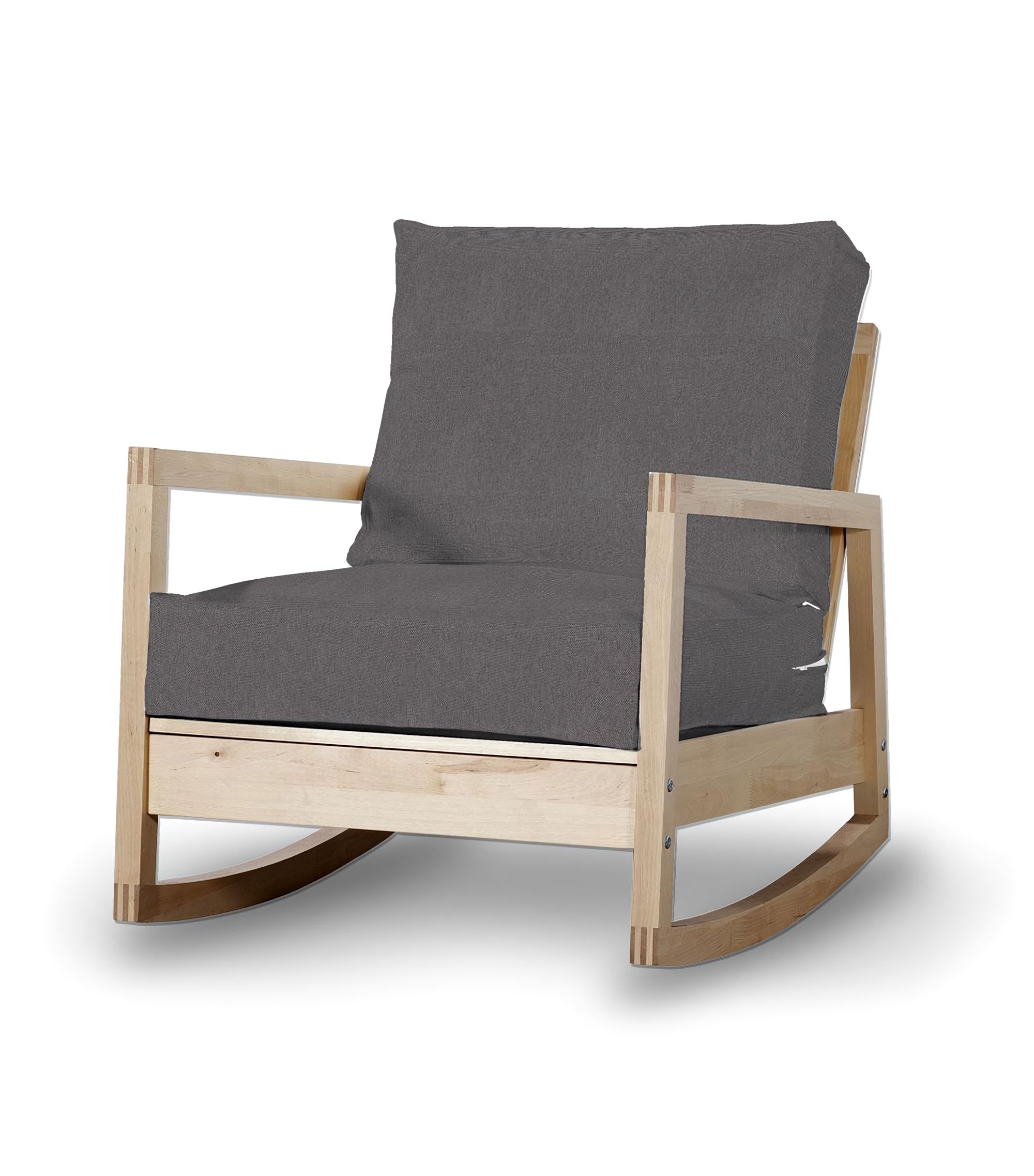 Lillberg armchair cover product colour grey fabric structured