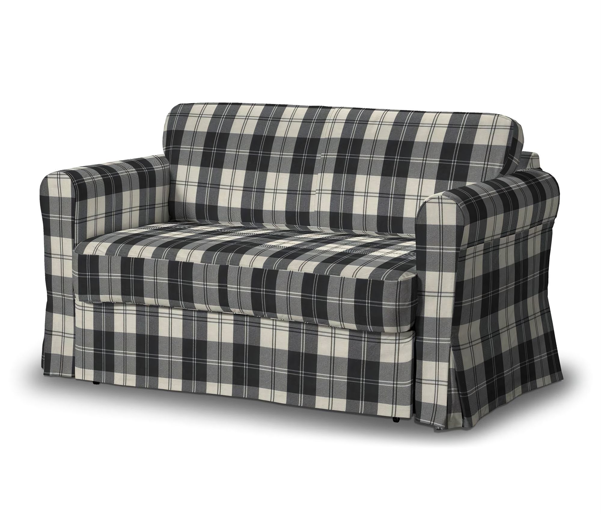Hagalund sofa bed cover product colour black fabric structured, patterned