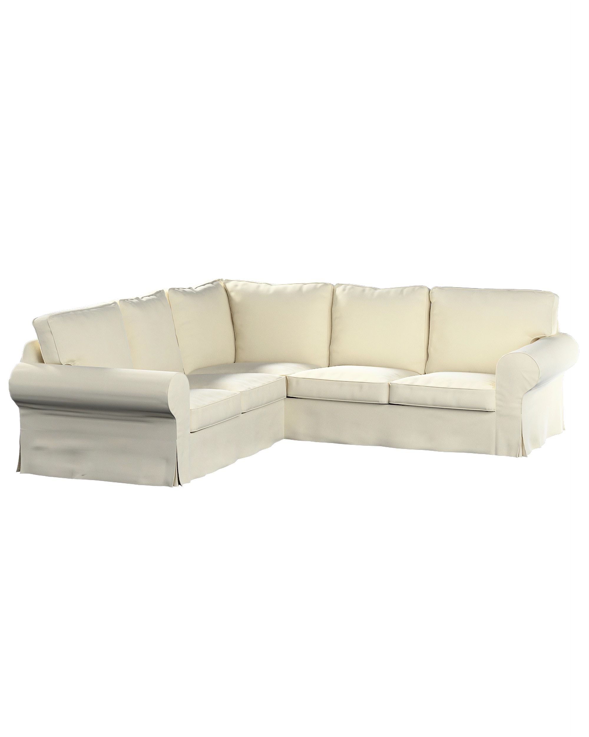 Ektorp corner sofa cover product colour cream fabric gloss, velvet