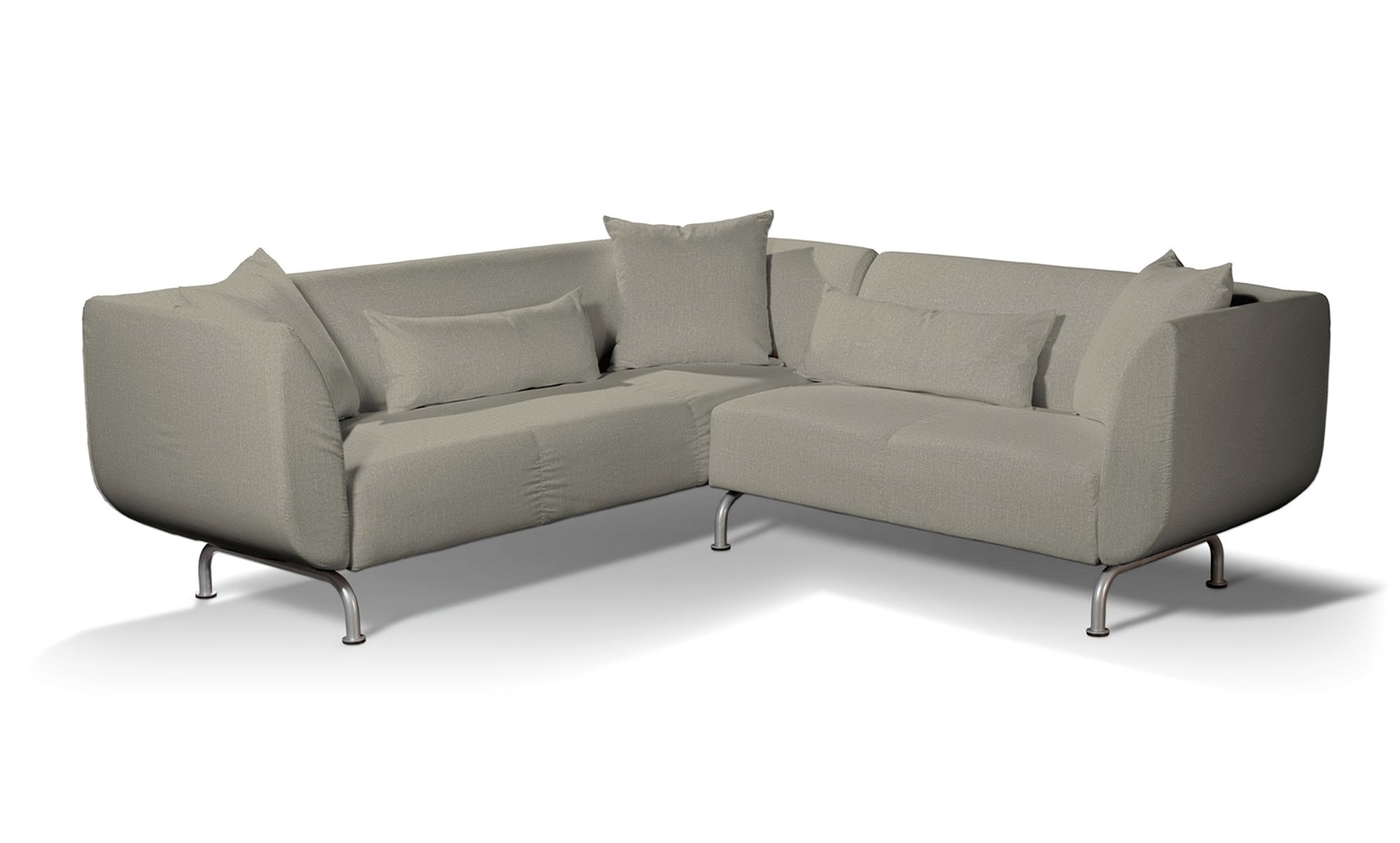 Stromstad 3+2 seater corner sofa cover product colour beige fabric structured