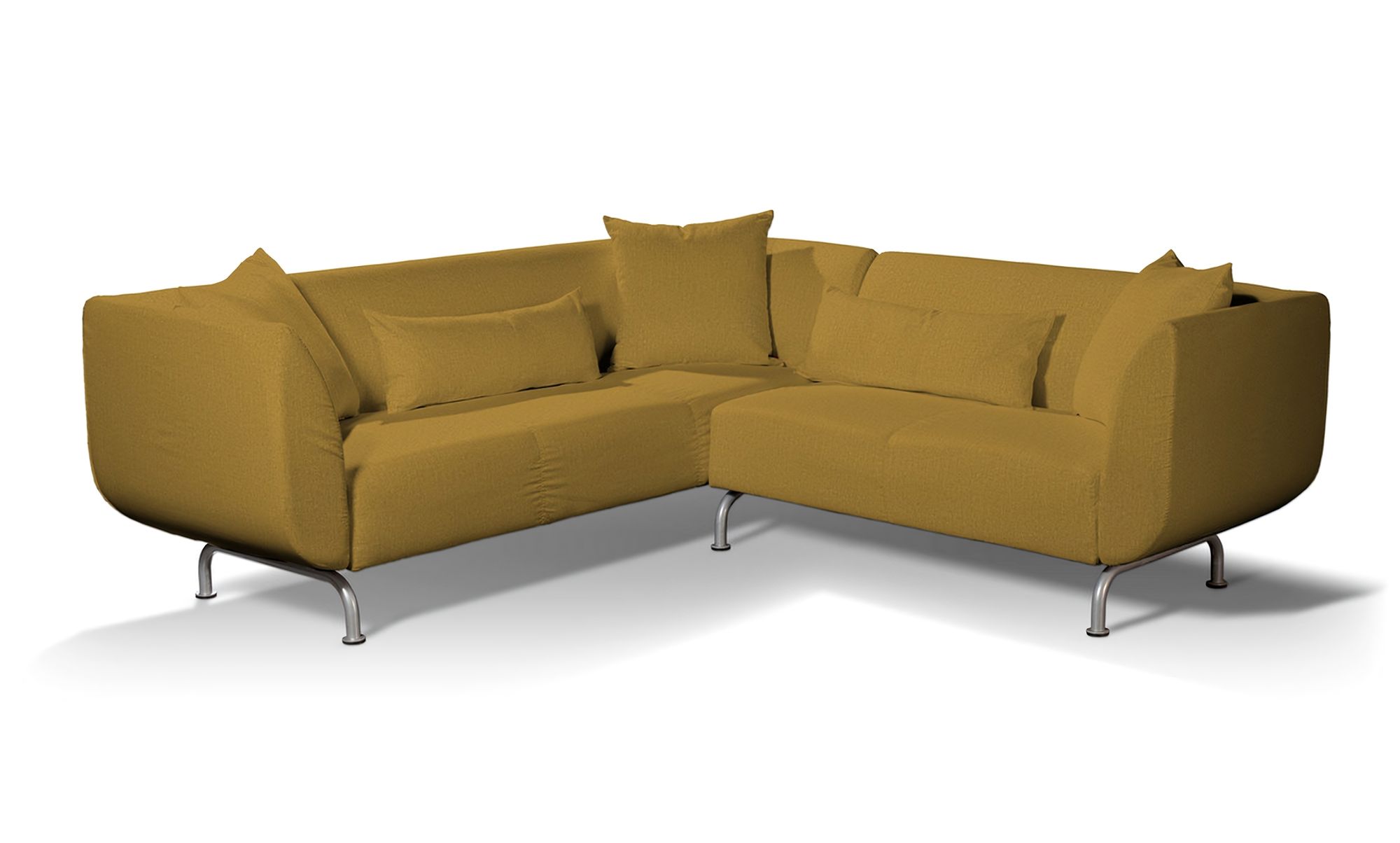 Stromstad 3+2 seater corner sofa cover product colour yellow fabric structured