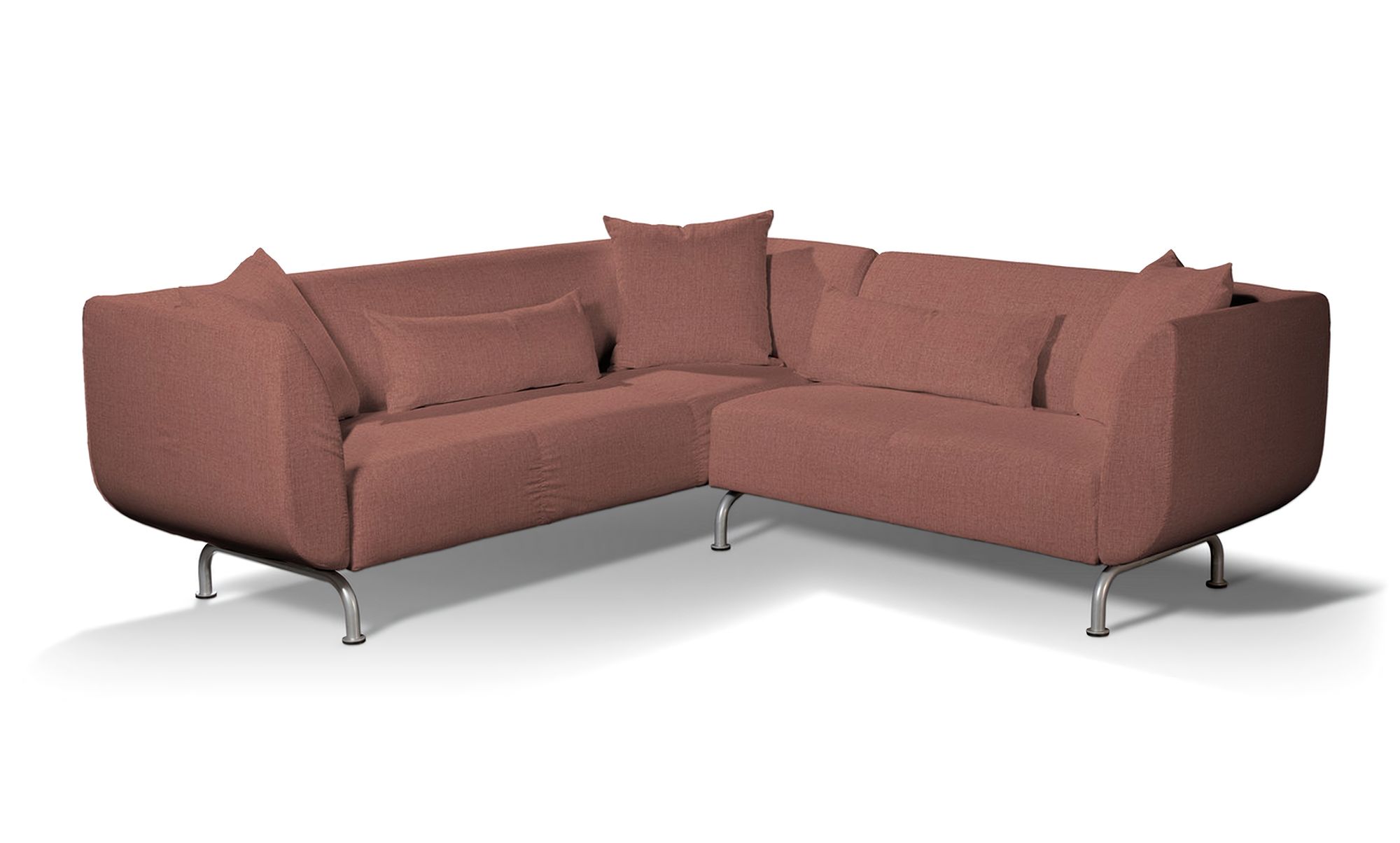Stromstad 3+2 seater corner sofa cover product colour brown fabric structured