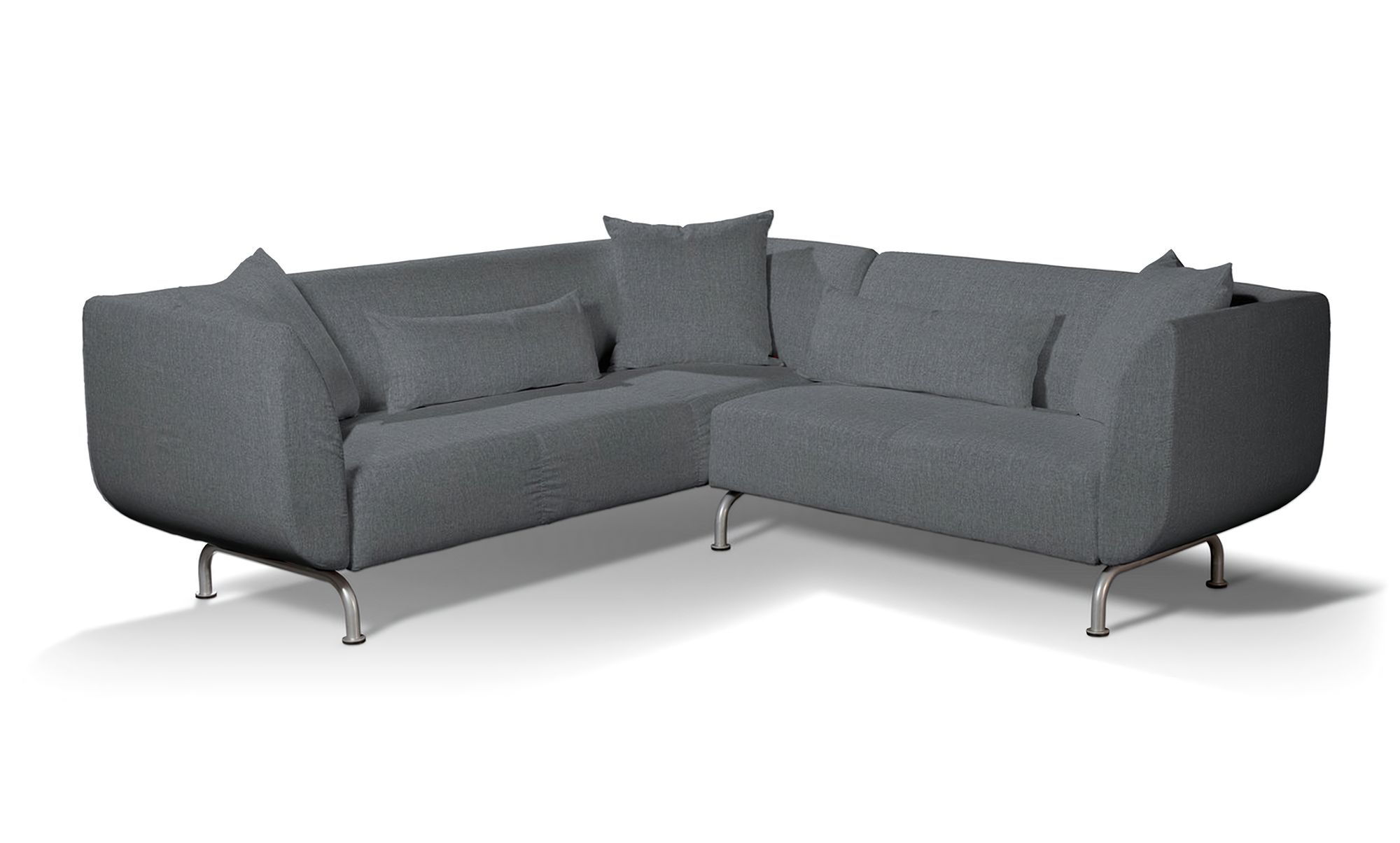 Stromstad 3+2 seater corner sofa cover product colour grey fabric structured