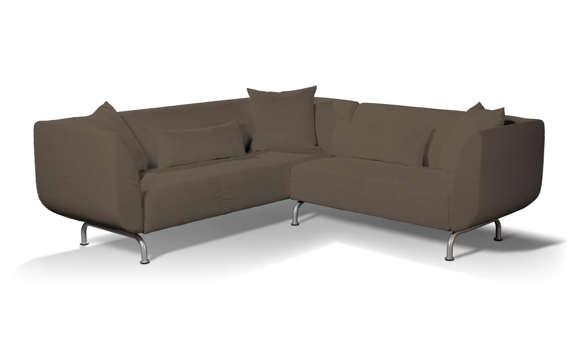 Stromstad 3+2 seater corner sofa cover product colour brown fabric structured