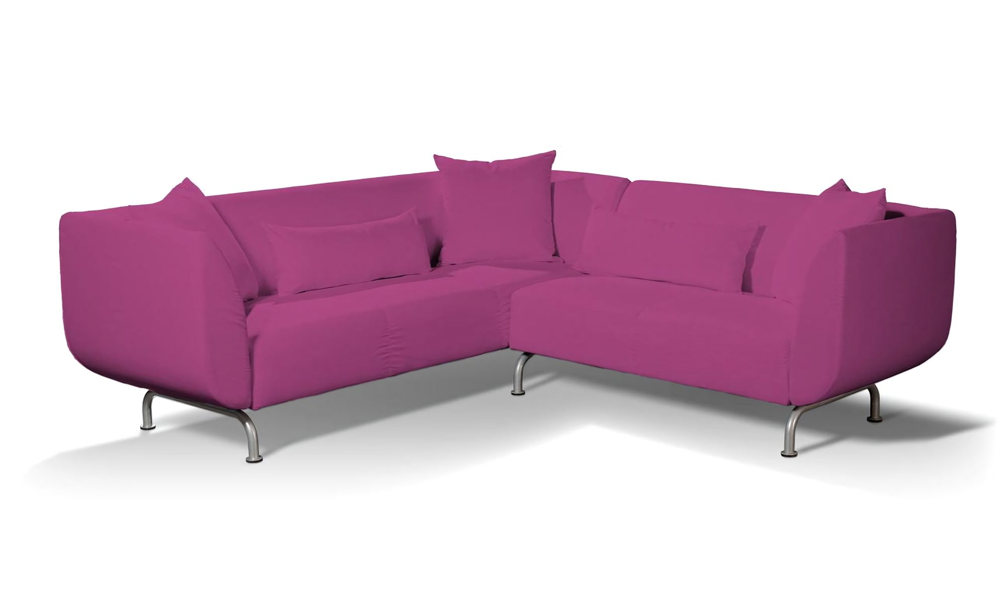 Stromstad 3+2 seater corner sofa cover product colour pink fabric structured