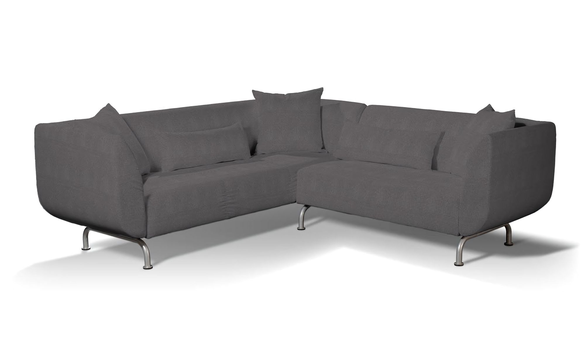 Stromstad 3+2 seater corner sofa cover product colour grey fabric structured