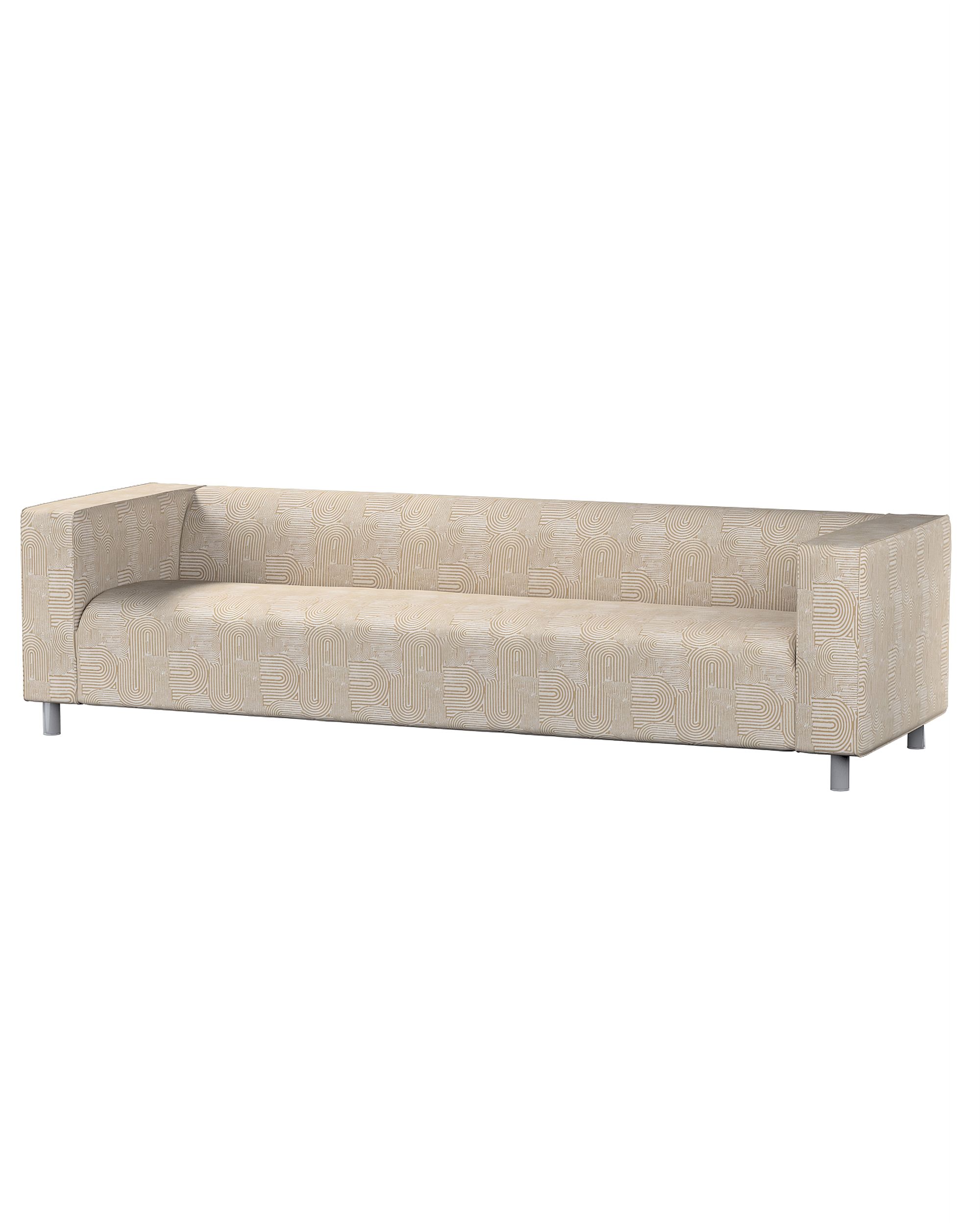 Klippan 4-seater sofa cover product colour beige fabric structured, patterned