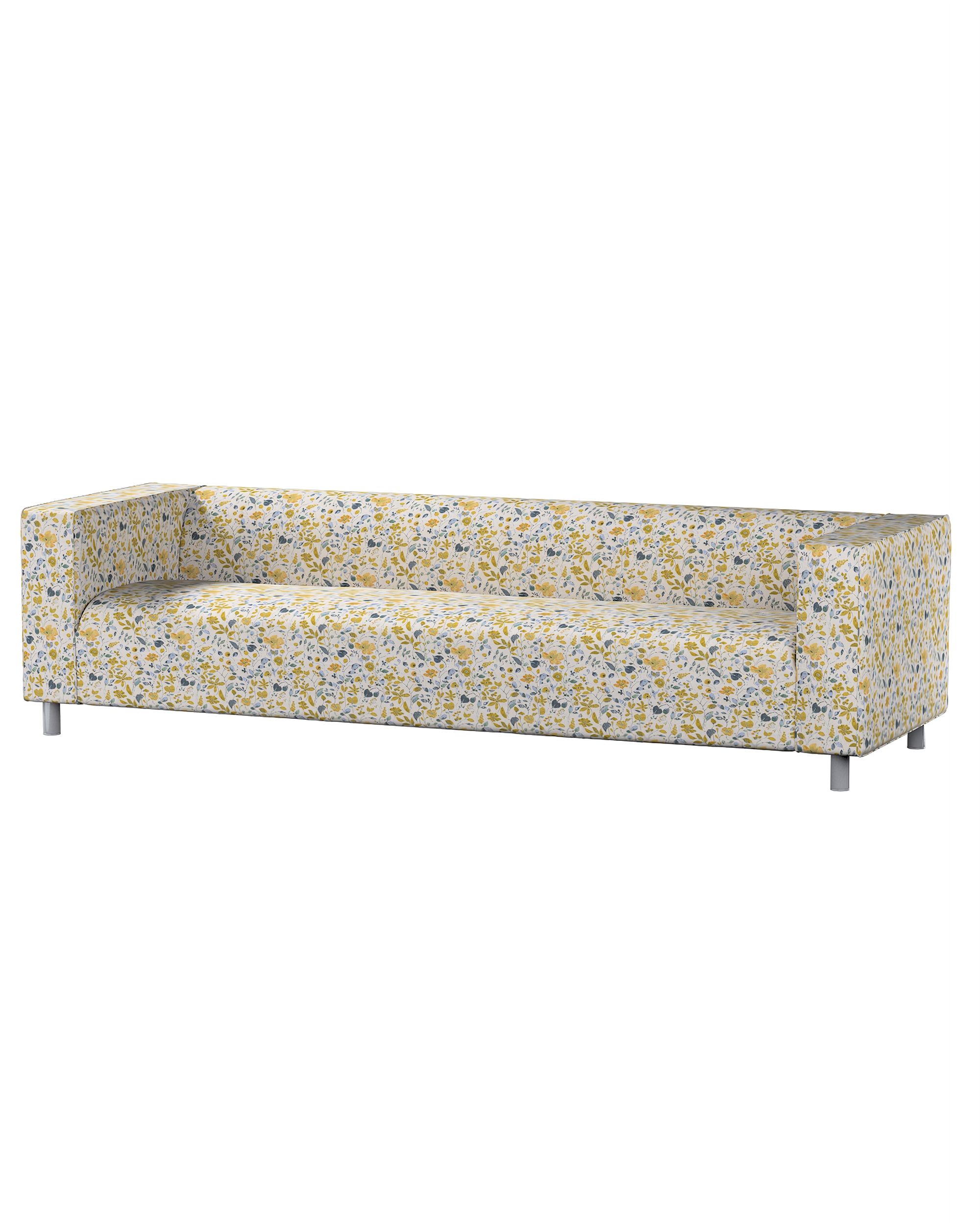 Klippan 4-seater sofa cover product colour yellow fabric structured, patterned