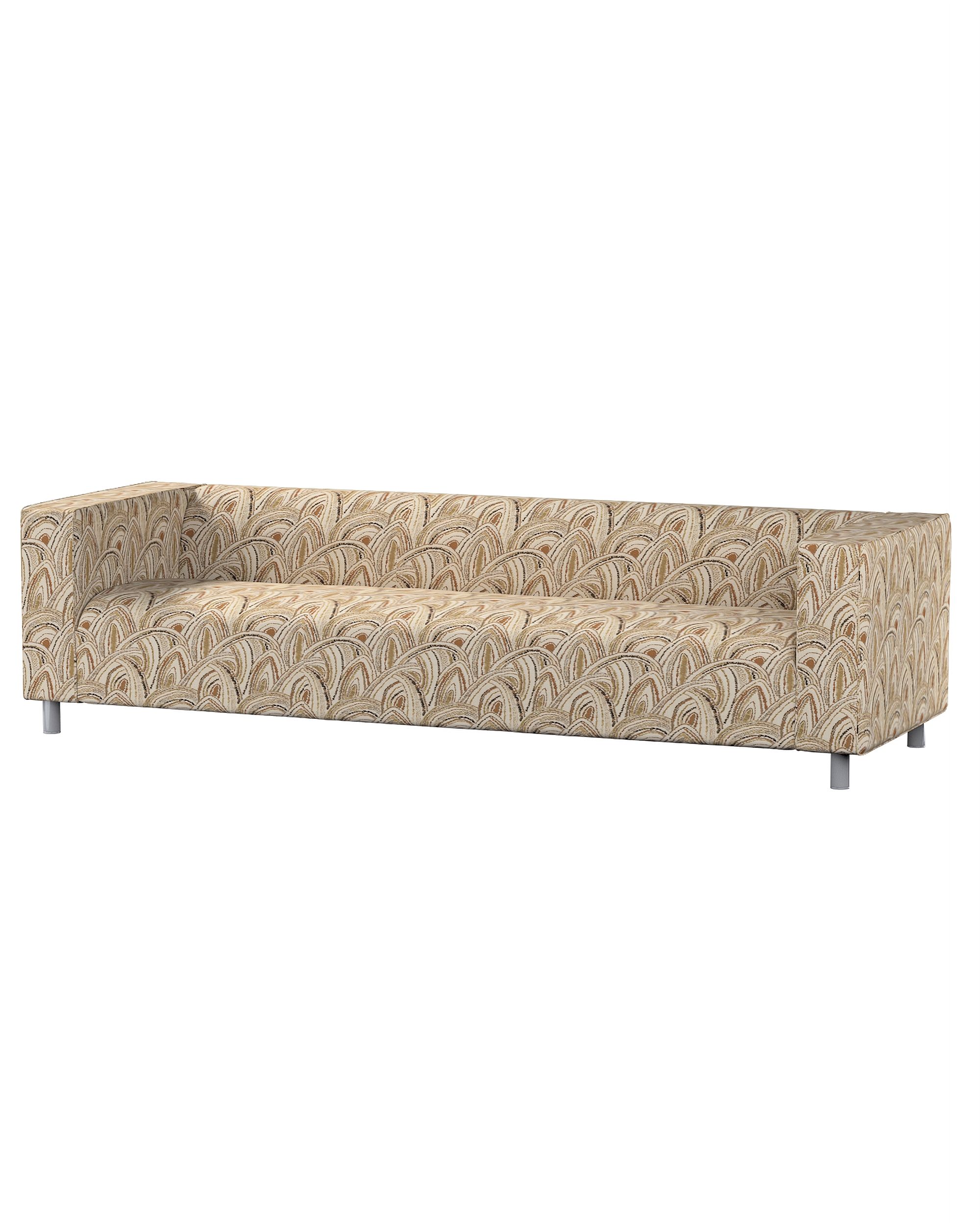 Klippan 4-seater sofa cover product colour beige fabric structured, patterned