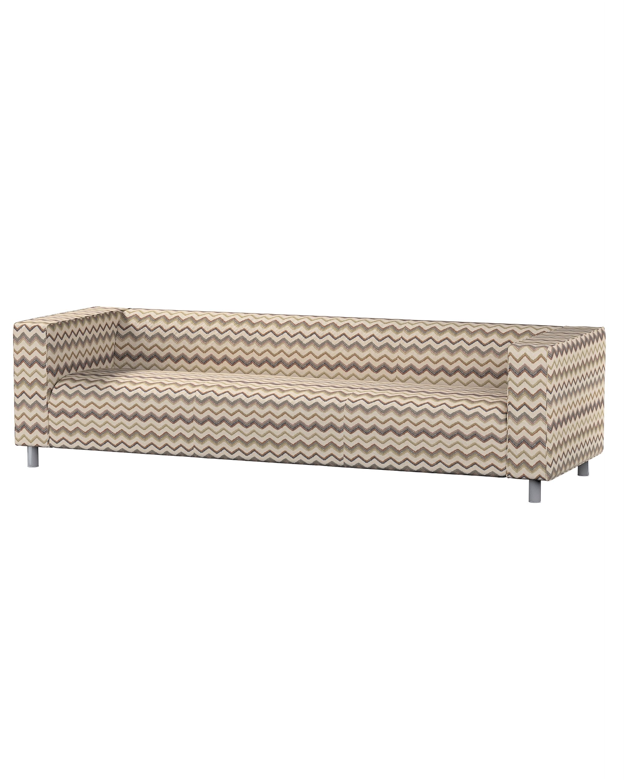 Klippan 4-seater sofa cover product colour beige fabric structured, patterned
