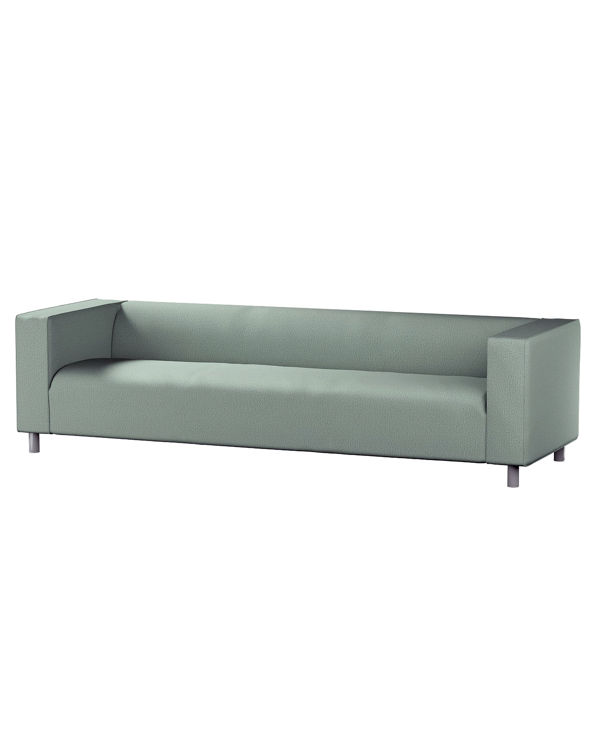 Klippan 4-seater sofa cover product colour green fabric structured