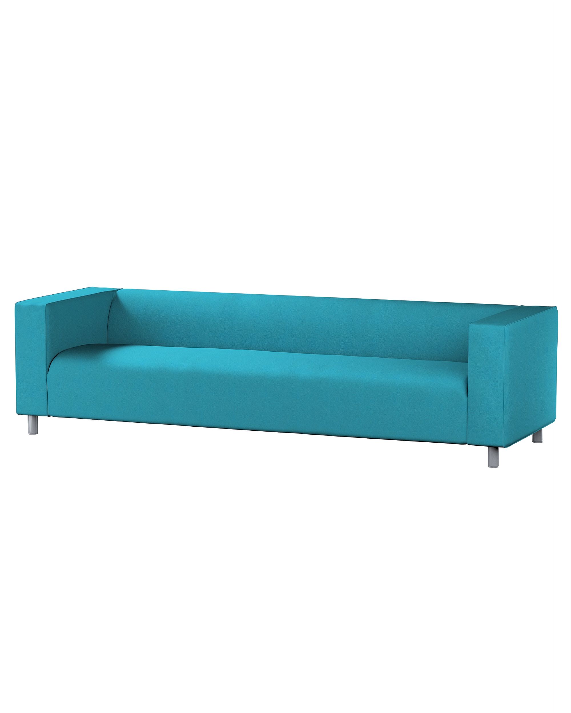 Klippan 4-seater sofa cover product colour blue fabric structured