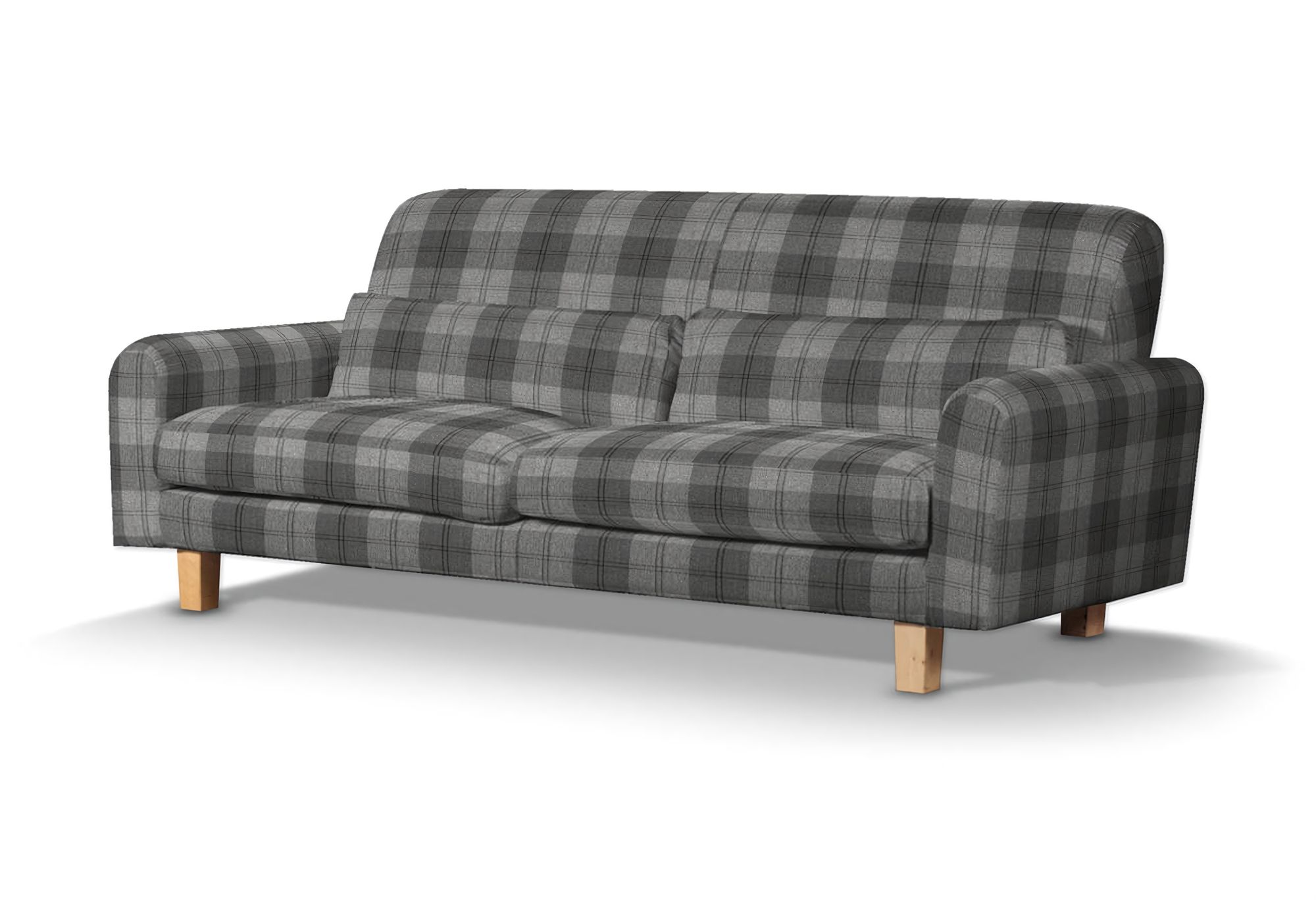 Nikkala sofa cover product colour grey fabric structured, patterned