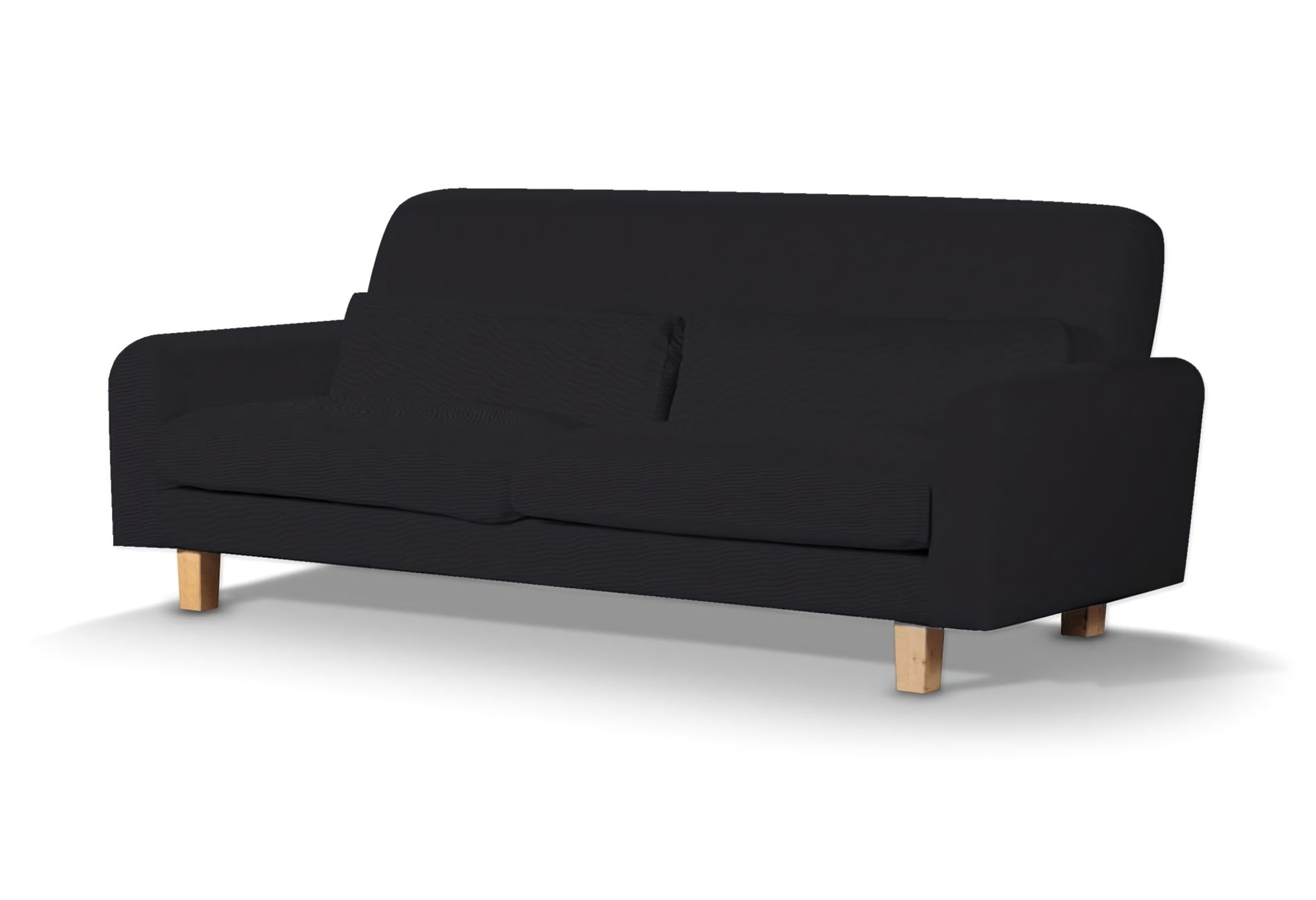 Nikkala sofa cover product colour black fabric structured
