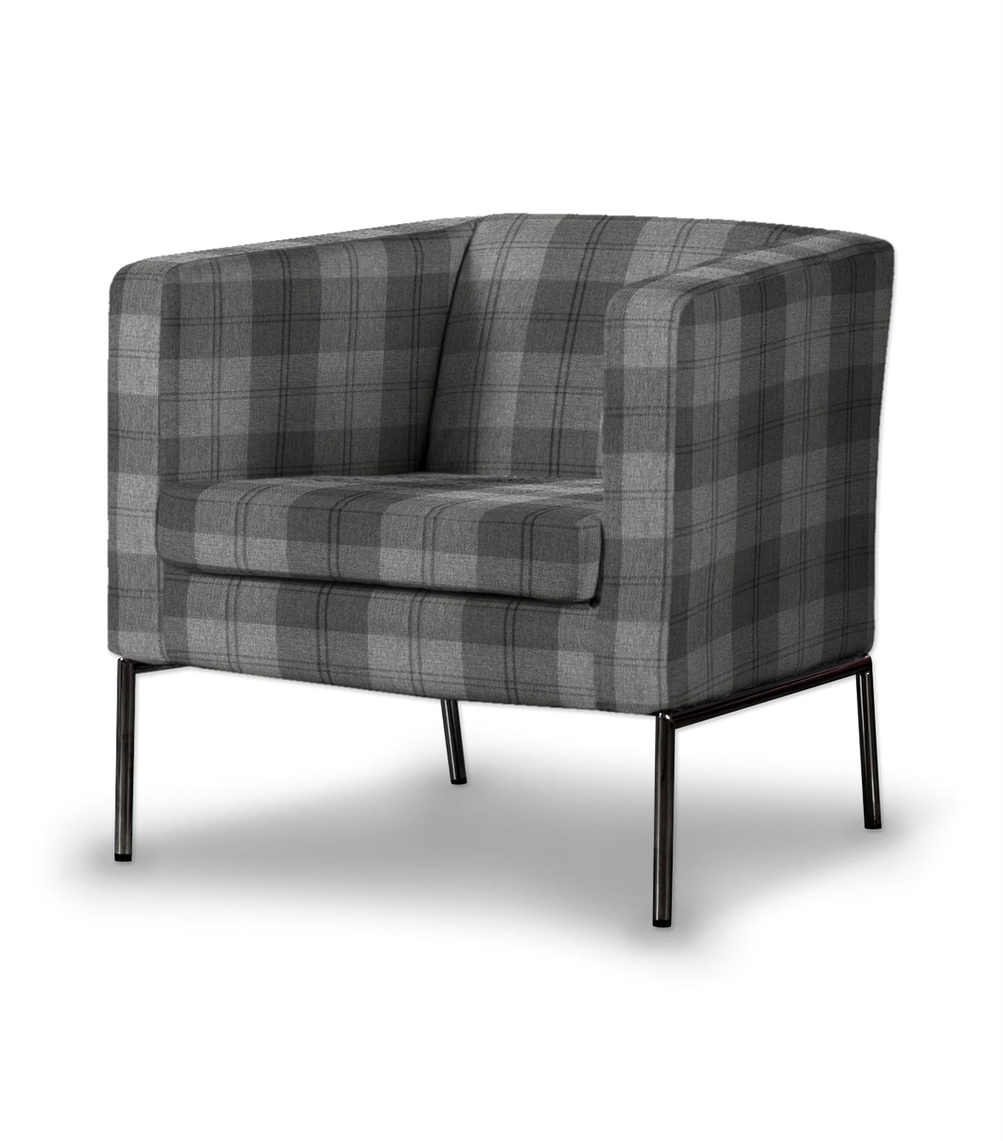 Klappsta armchair cover product colour grey fabric structured, patterned