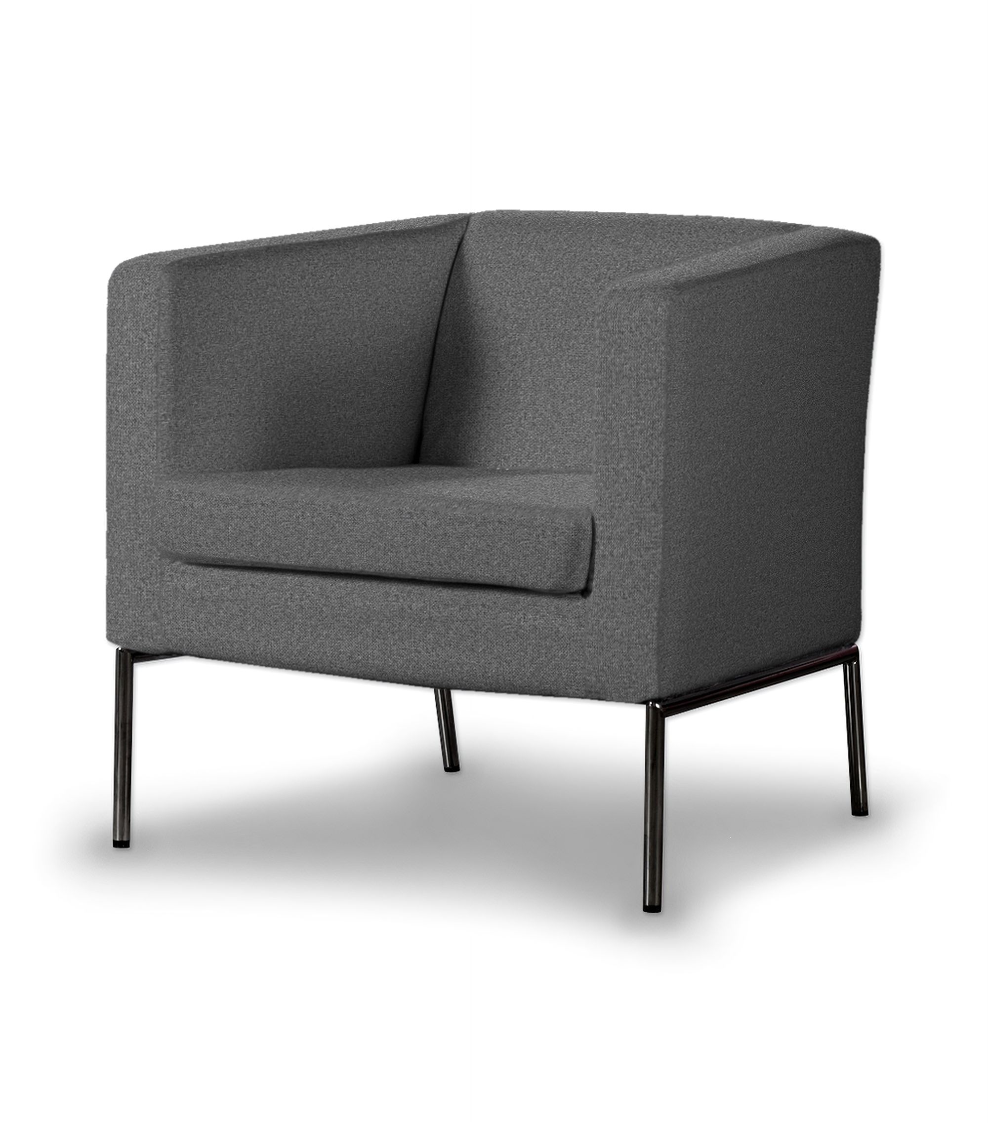 Klappsta armchair cover product colour grey fabric structured