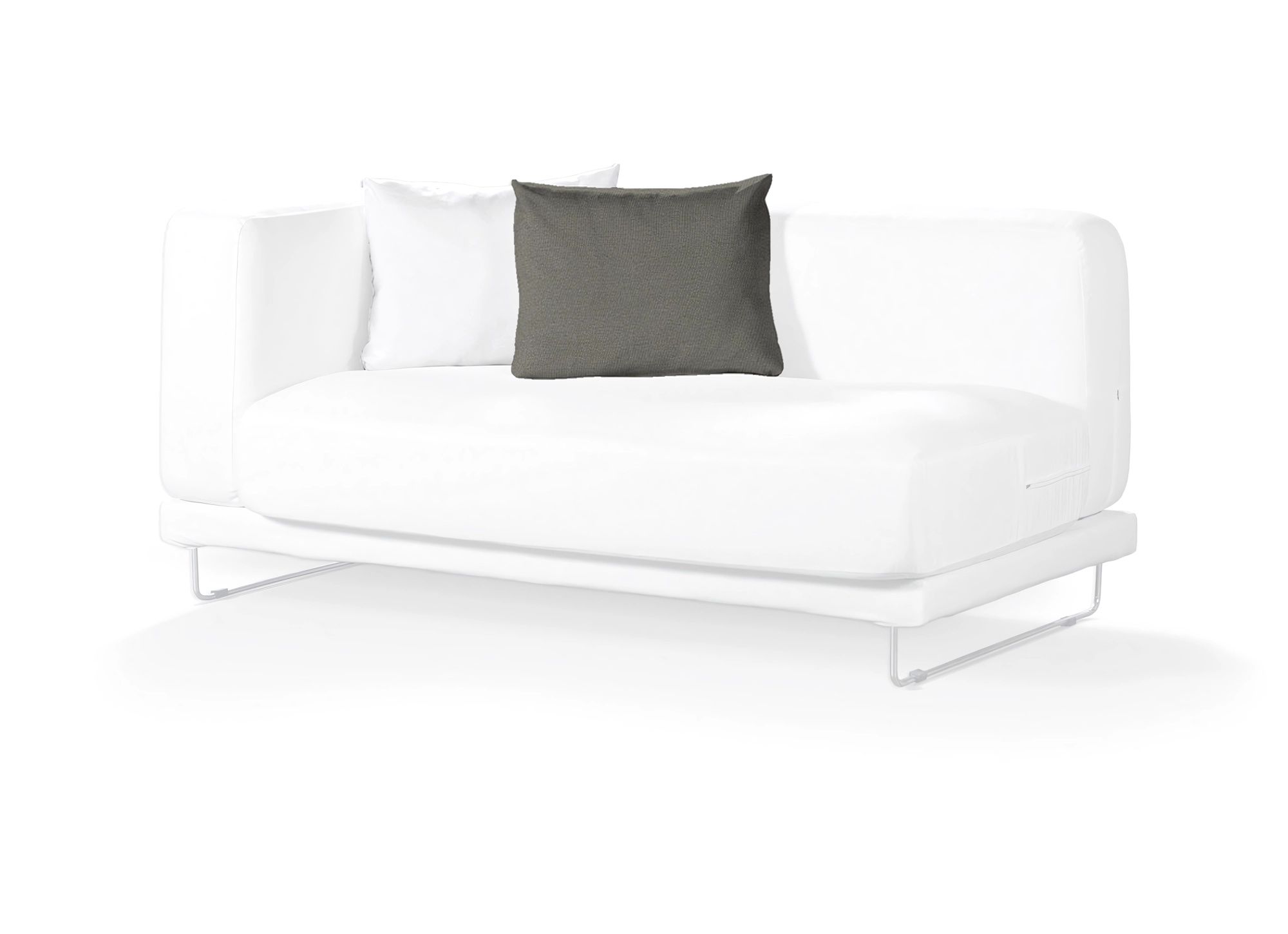 Tylösand cushion cover product colour grey fabric structured (hover)