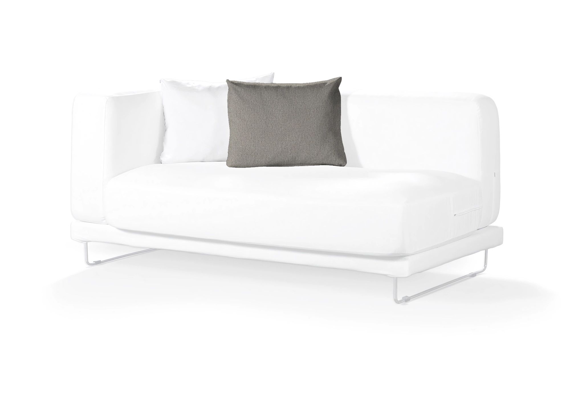 Tylösand cushion cover product colour grey fabric structured (hover)