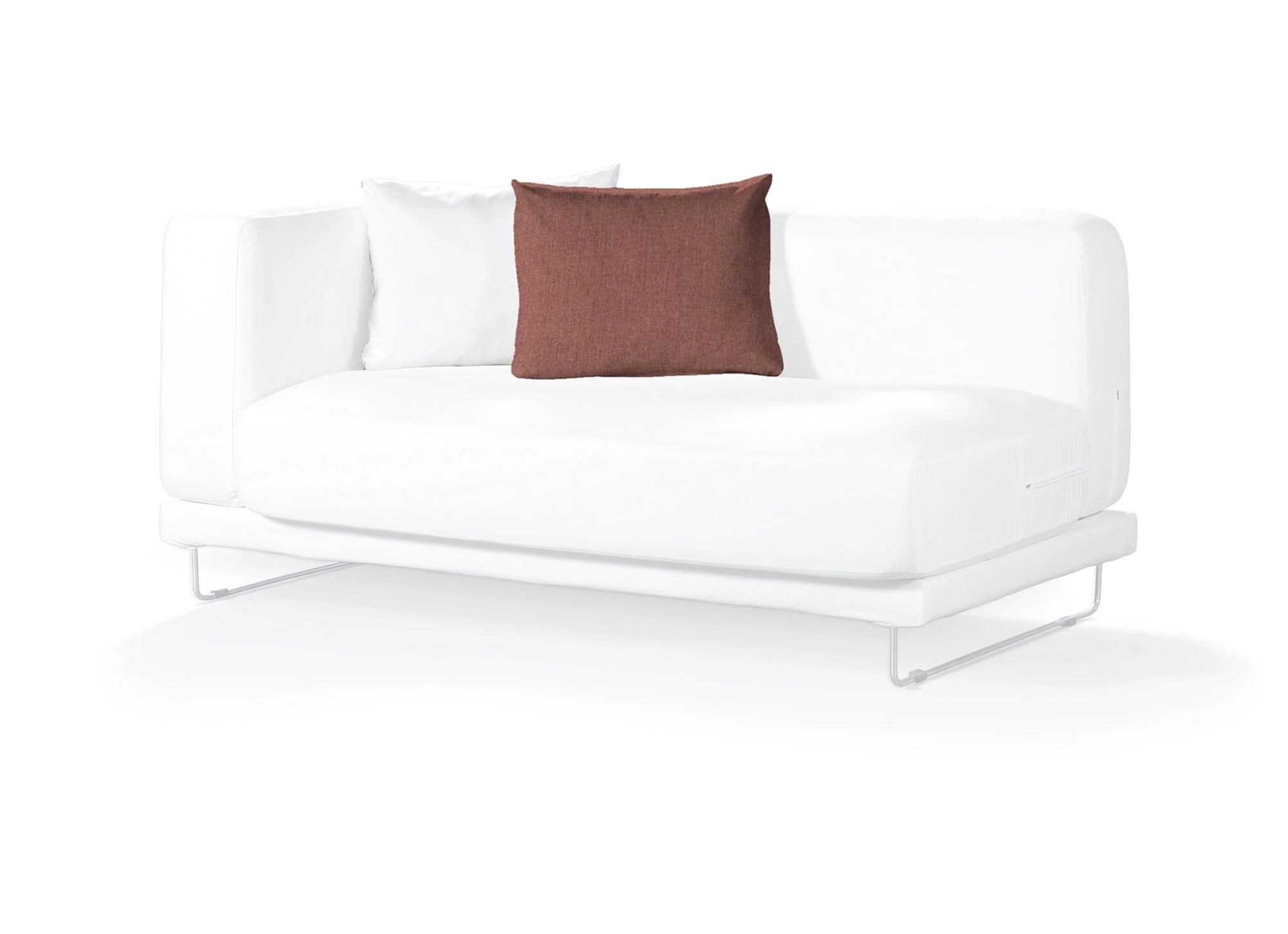 Tylösand cushion cover product colour brown fabric structured (hover)