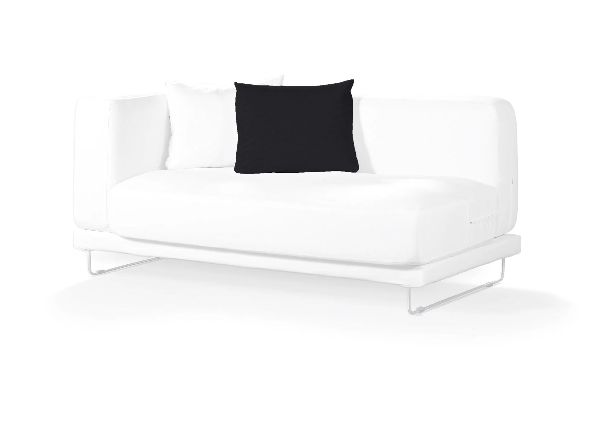Tylösand cushion cover product colour black fabric structured (hover)