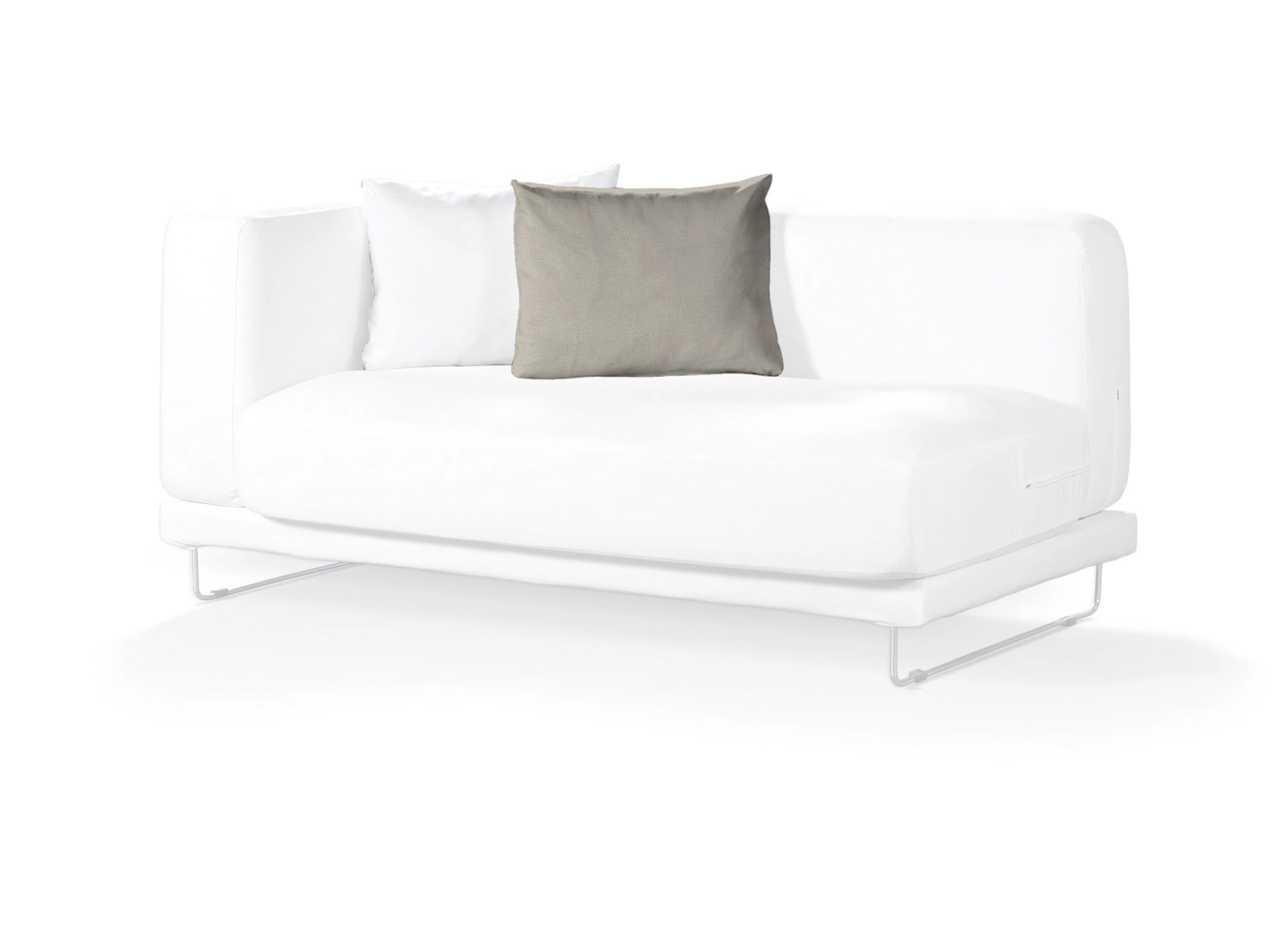 Tylösand cushion cover product colour grey fabric velvet (hover)
