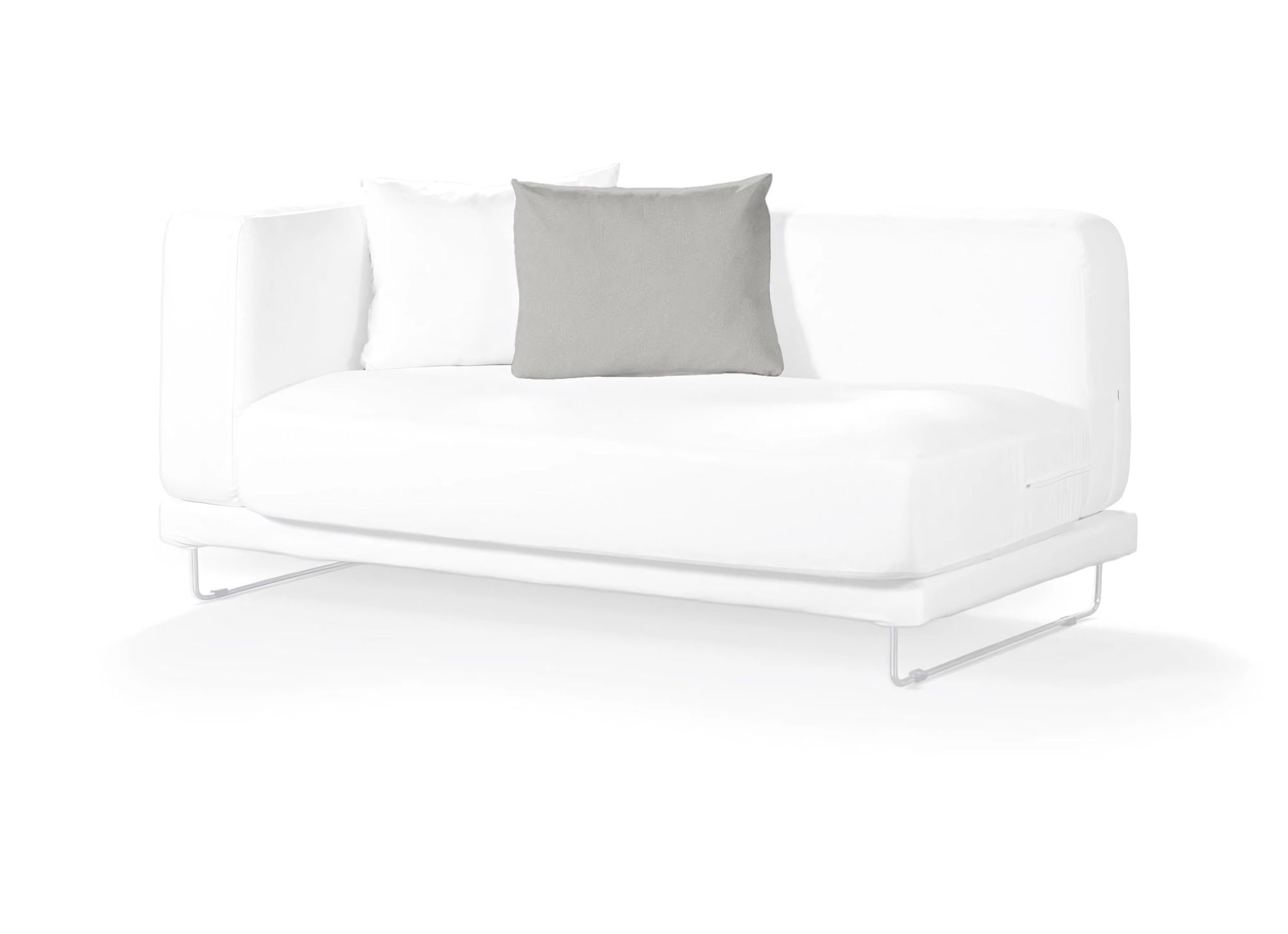 Tylösand cushion cover product colour grey fabric structured (hover)