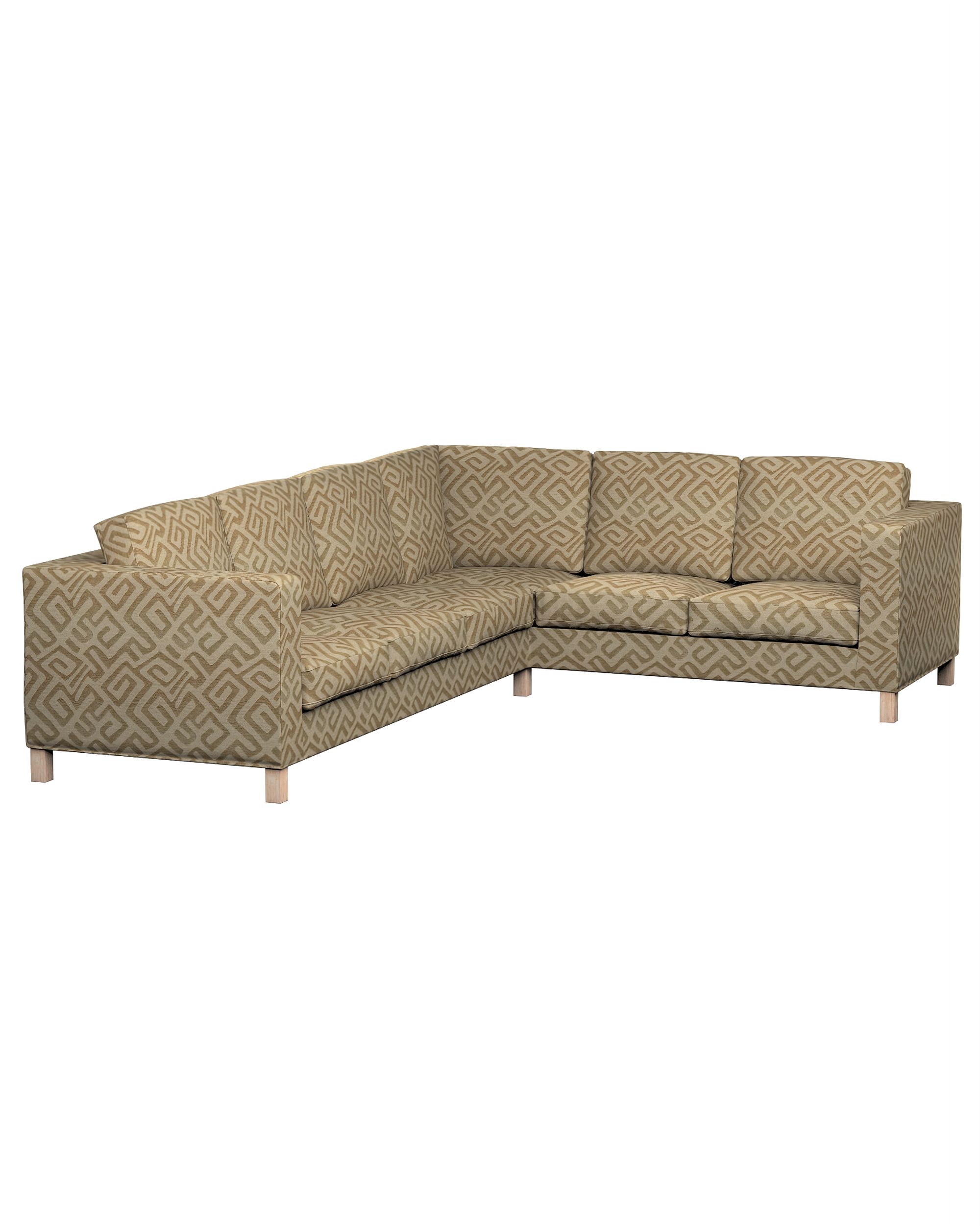 Karlanda corner sofa left cover 3+2 (or right 2+3) product colour beige fabric structured, patterned