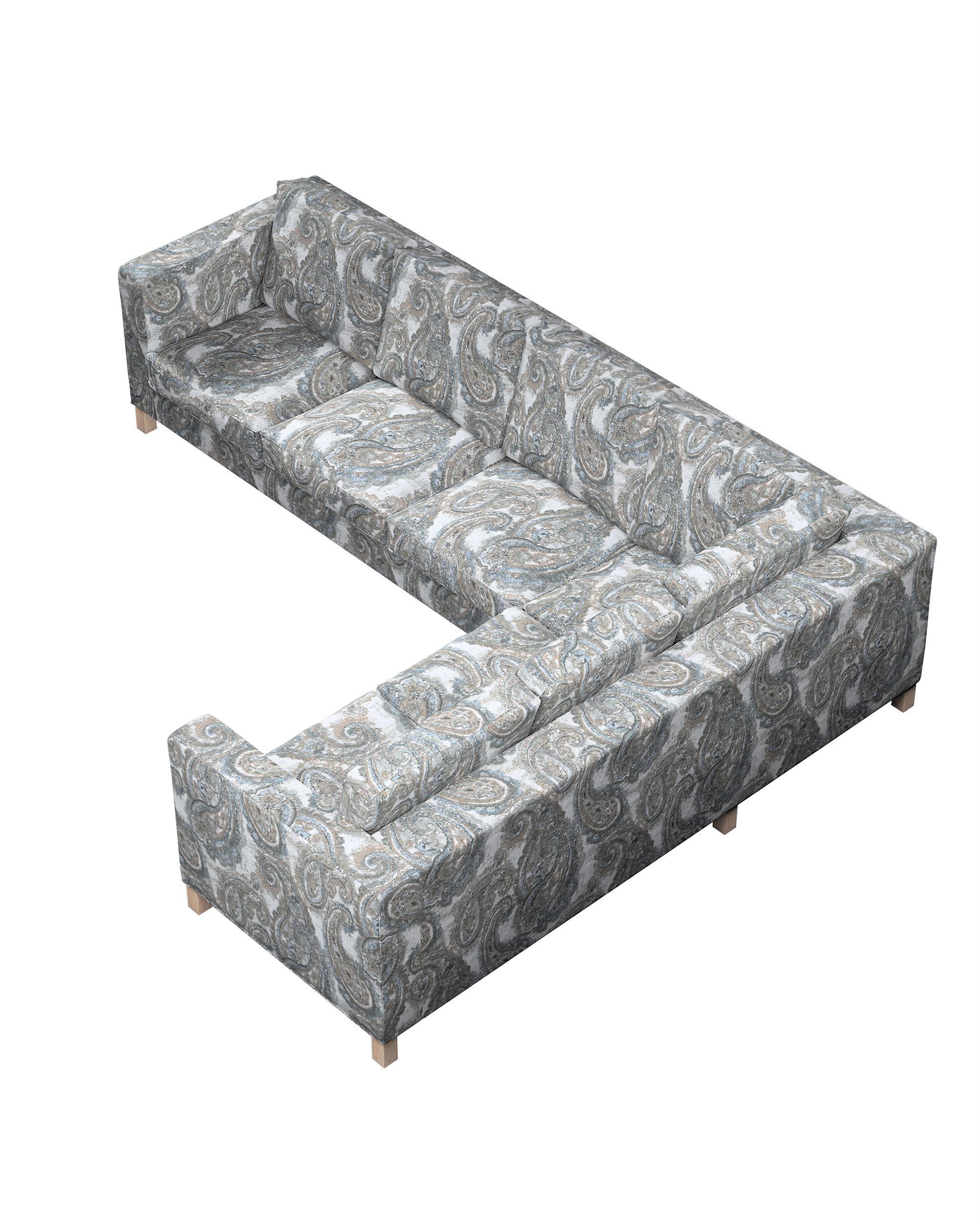 Karlanda corner sofa left cover 3+2 (or right 2+3) product colour multicolour fabric structured, patterned (hover)