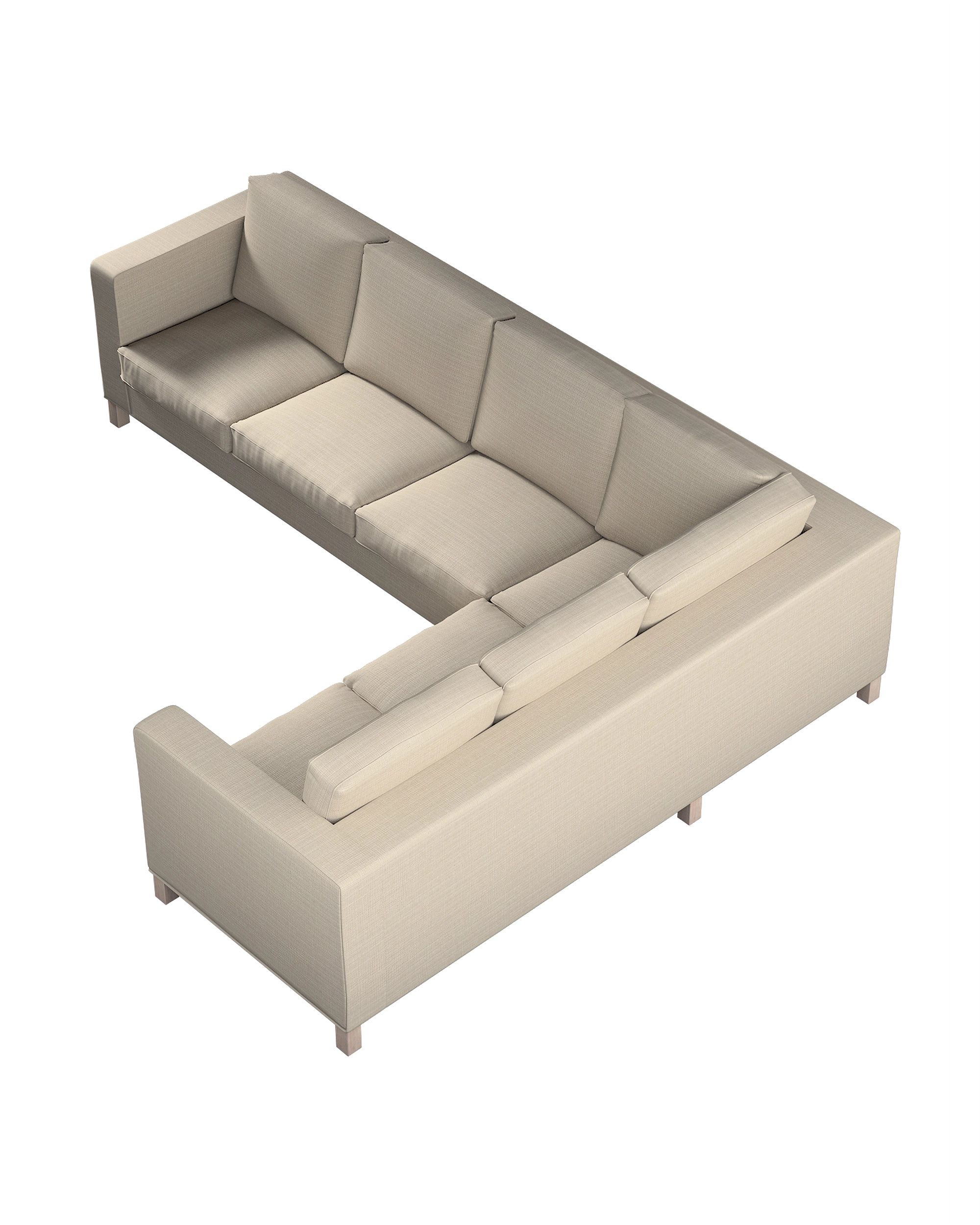 Karlanda corner sofa left cover 3+2 (or right 2+3) product colour beige fabric structured (hover)