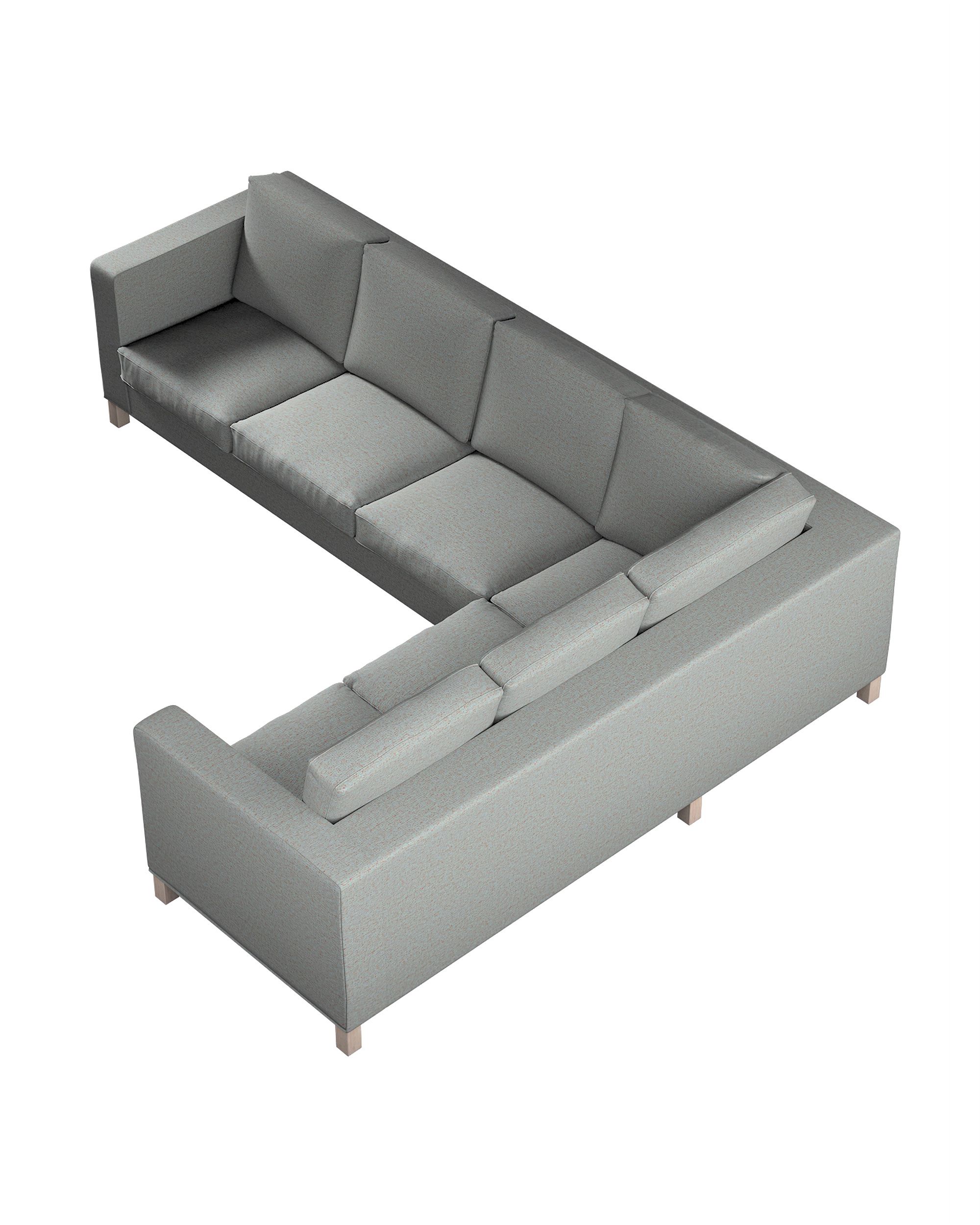 Karlanda corner sofa left cover 3+2 (or right 2+3) product colour blue fabric structured (hover)