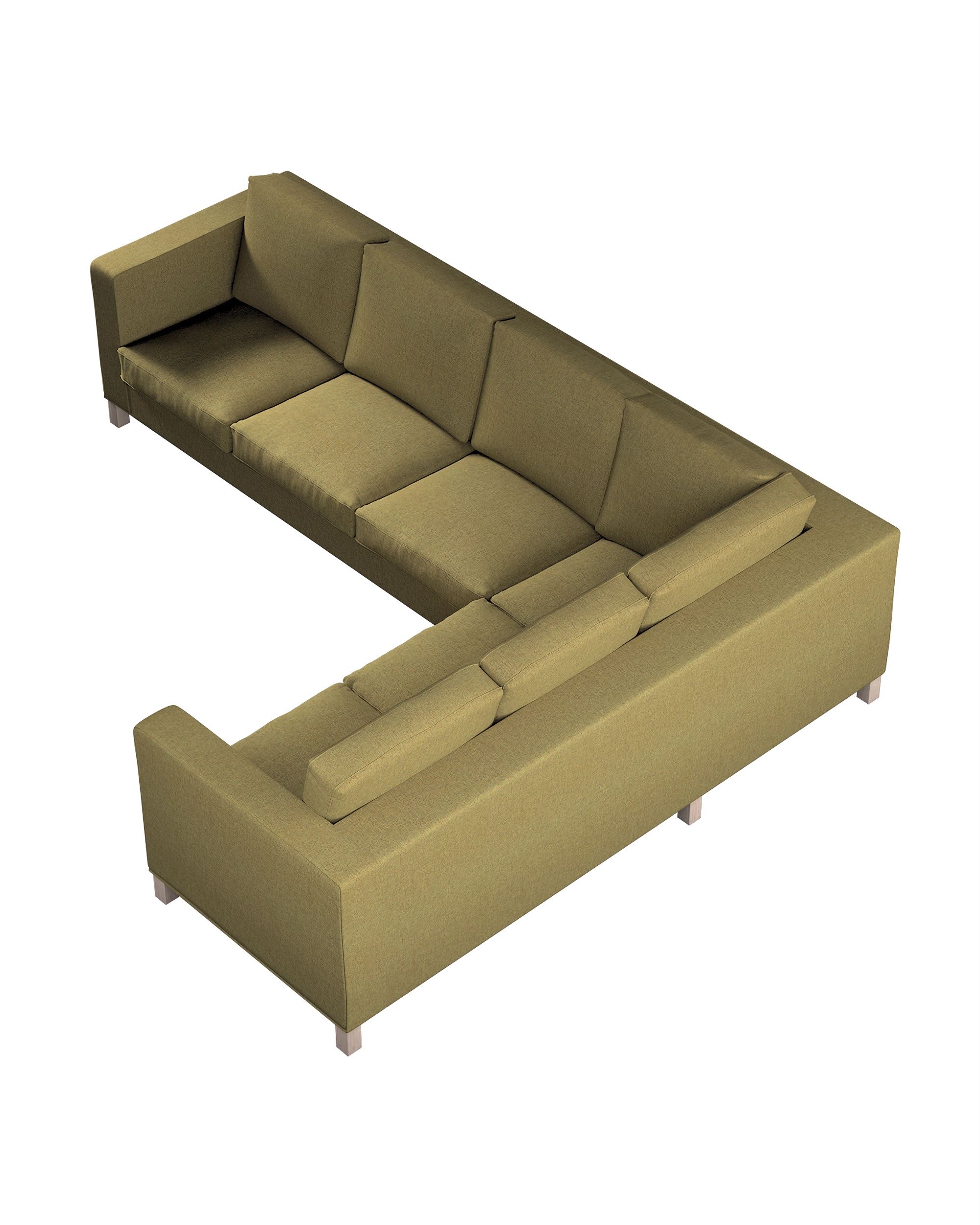 Karlanda corner sofa left cover 3+2 (or right 2+3) product colour green fabric structured (hover)