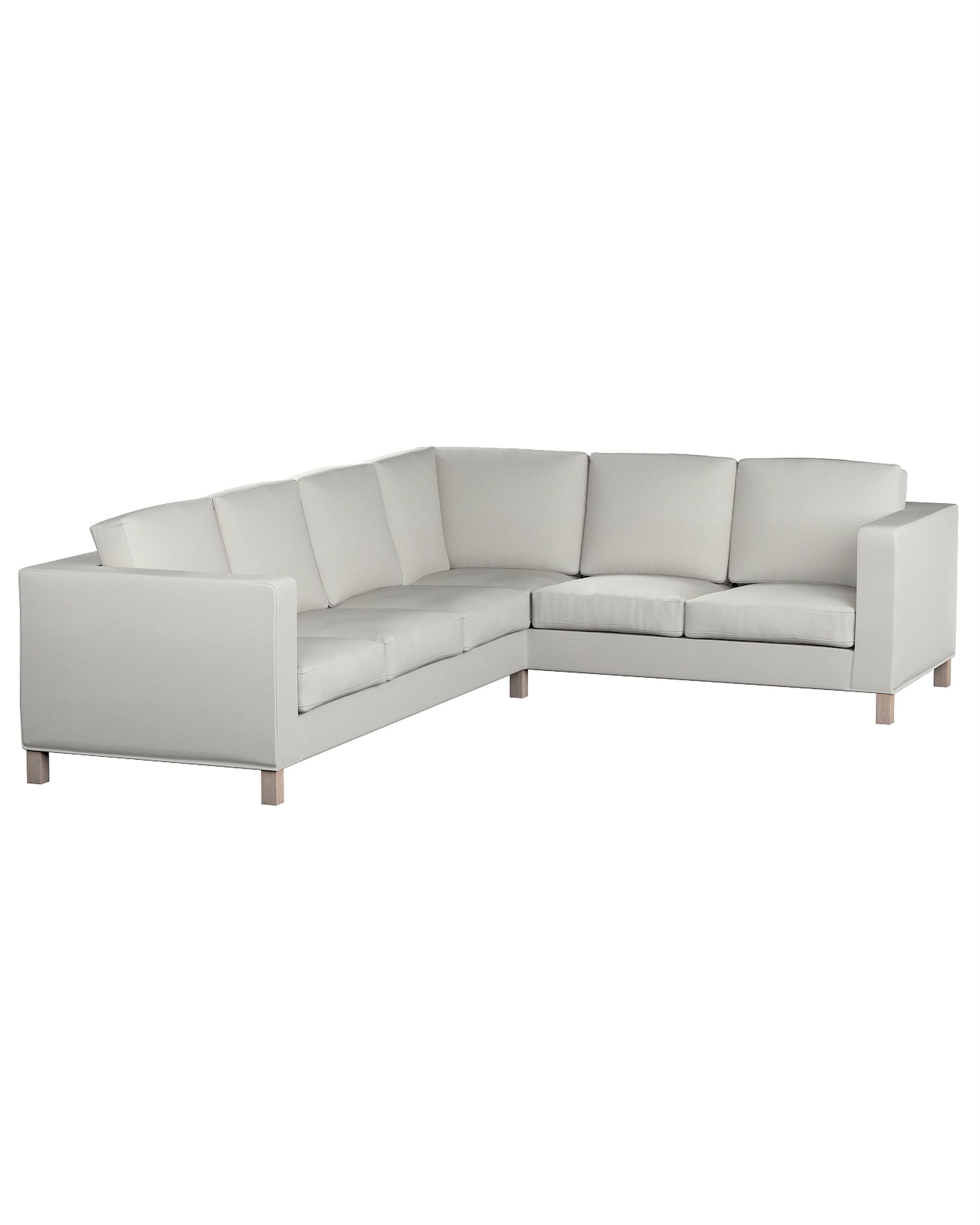 Karlanda corner sofa left cover 3+2 (or right 2+3) product colour grey fabric gloss, structured, velvet