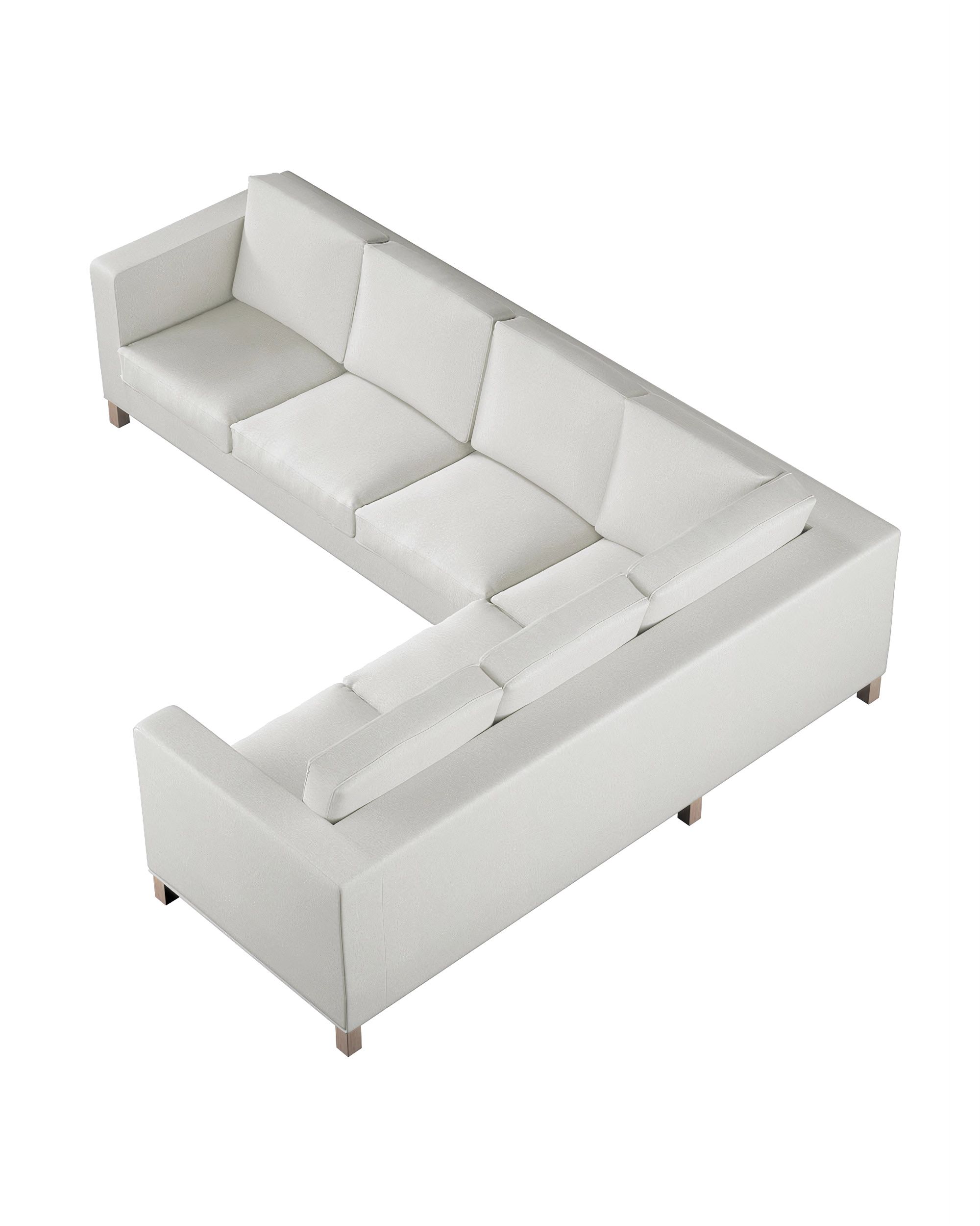 Karlanda corner sofa left cover 3+2 (or right 2+3) product colour cream fabric structured (hover)