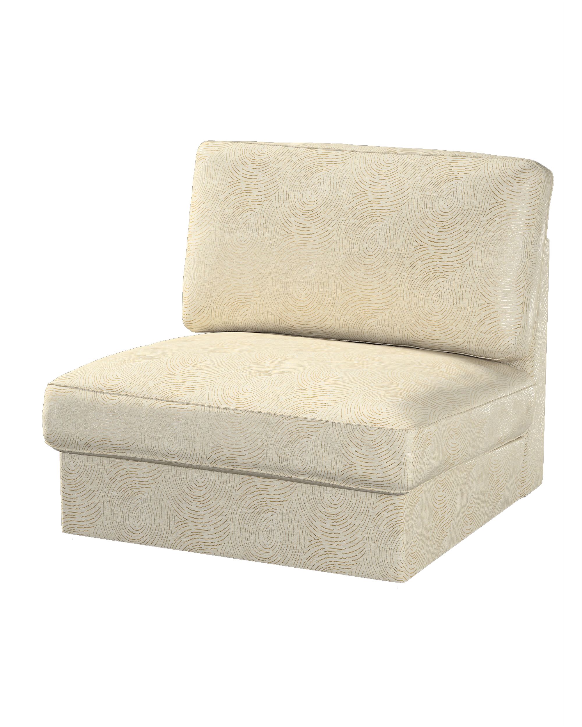 Kivik armchair cover non-folding product colour beige fabric gloss, structured, patterned