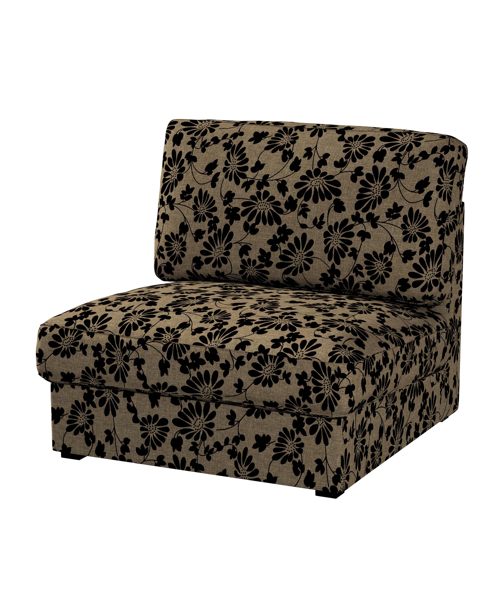 Kivik armchair cover non-folding product colour beige fabric structured, patterned