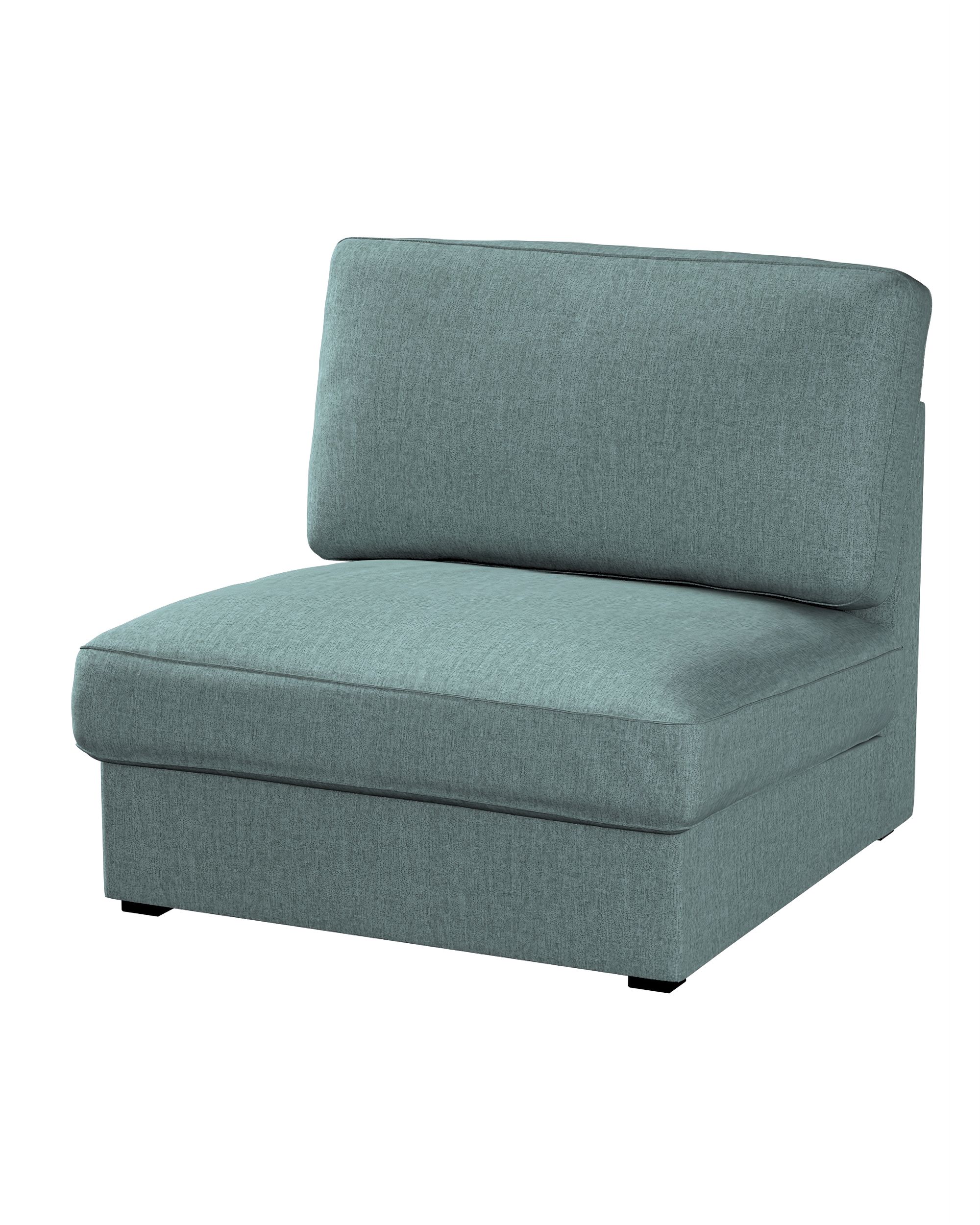Kivik armchair cover non-folding product colour blue fabric structured
