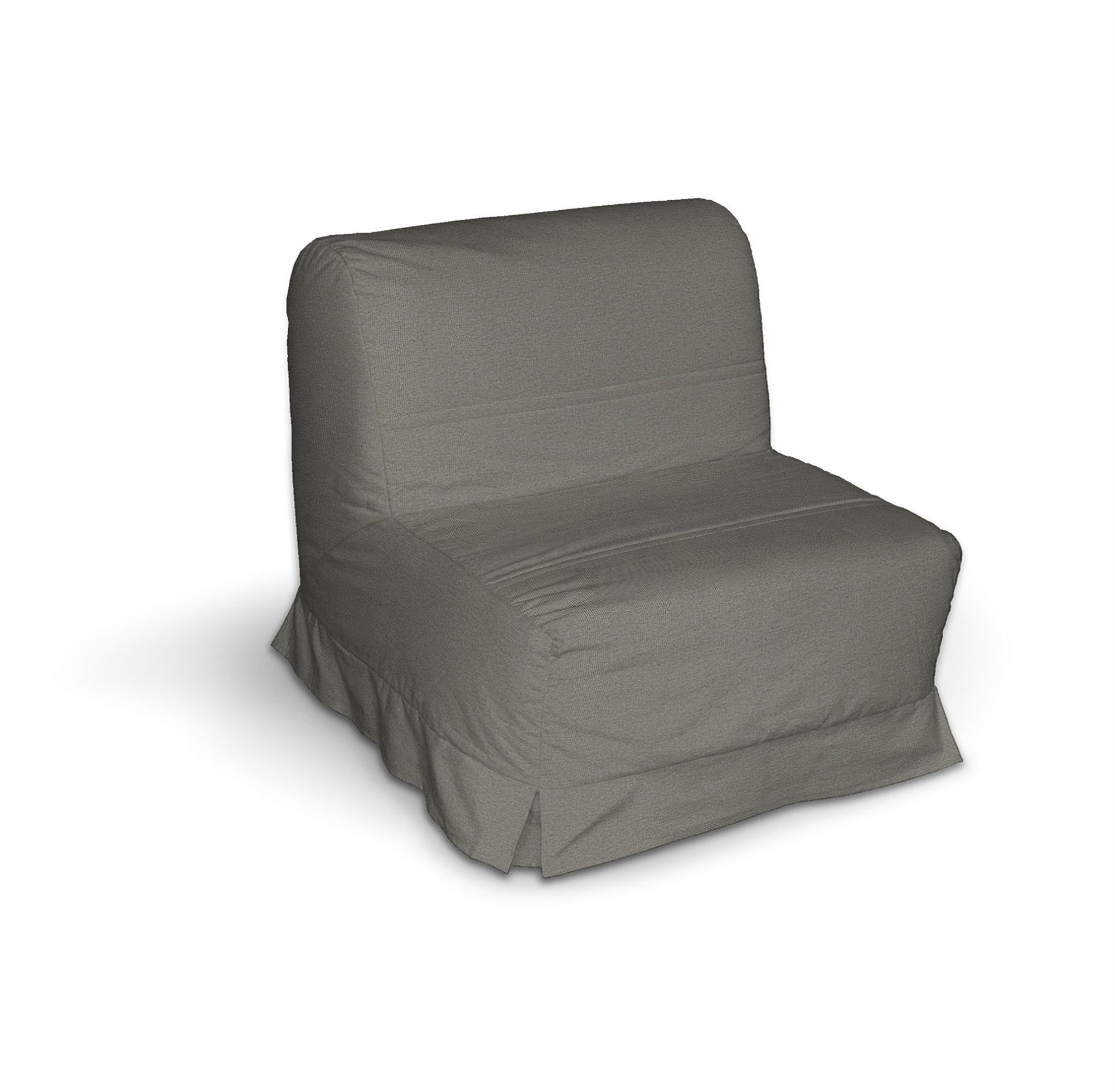 Lycksele chair-bad cover with box pleats product colour grey fabric structured