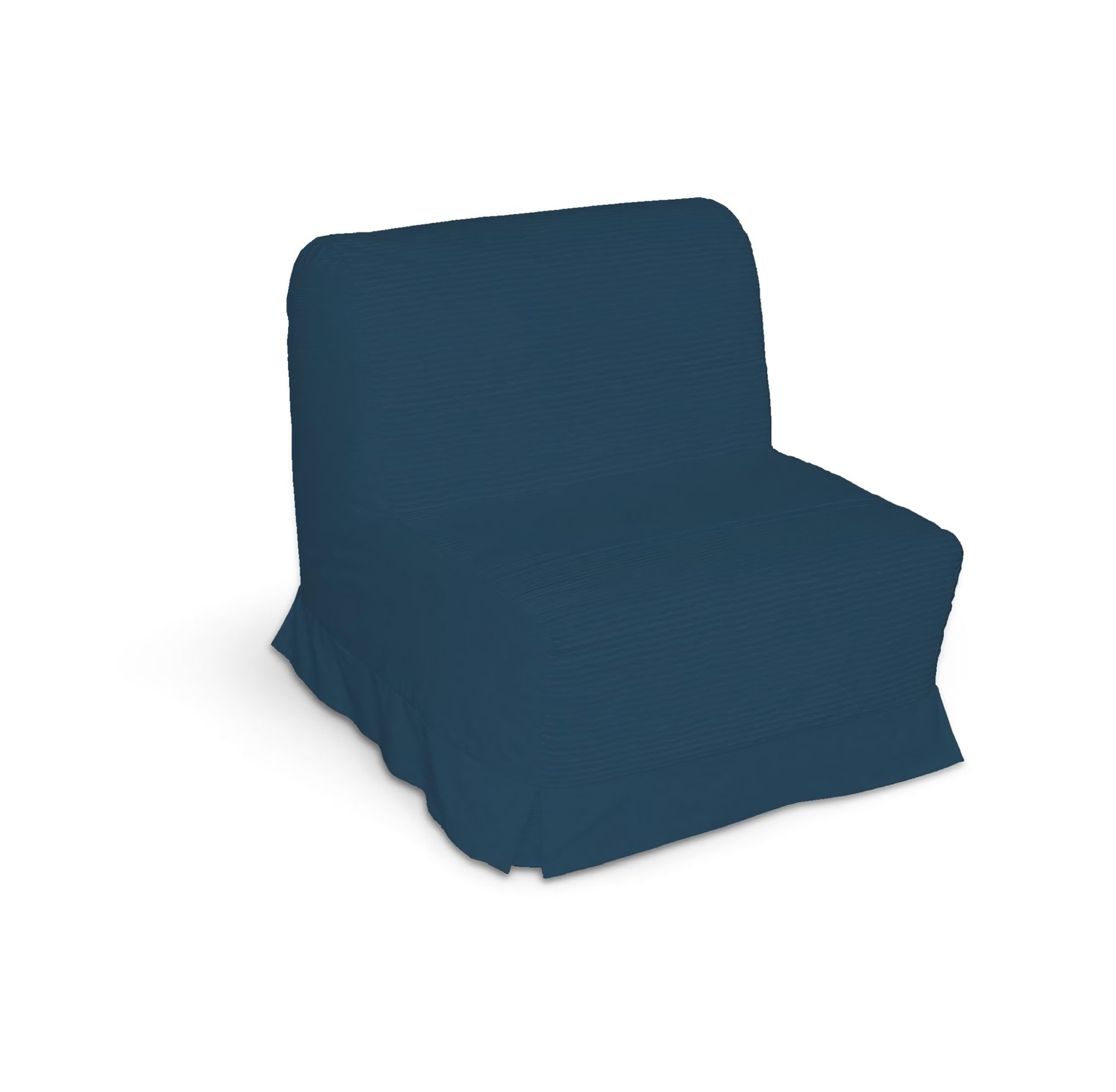 Lycksele chair-bad cover with box pleats product colour navy blue