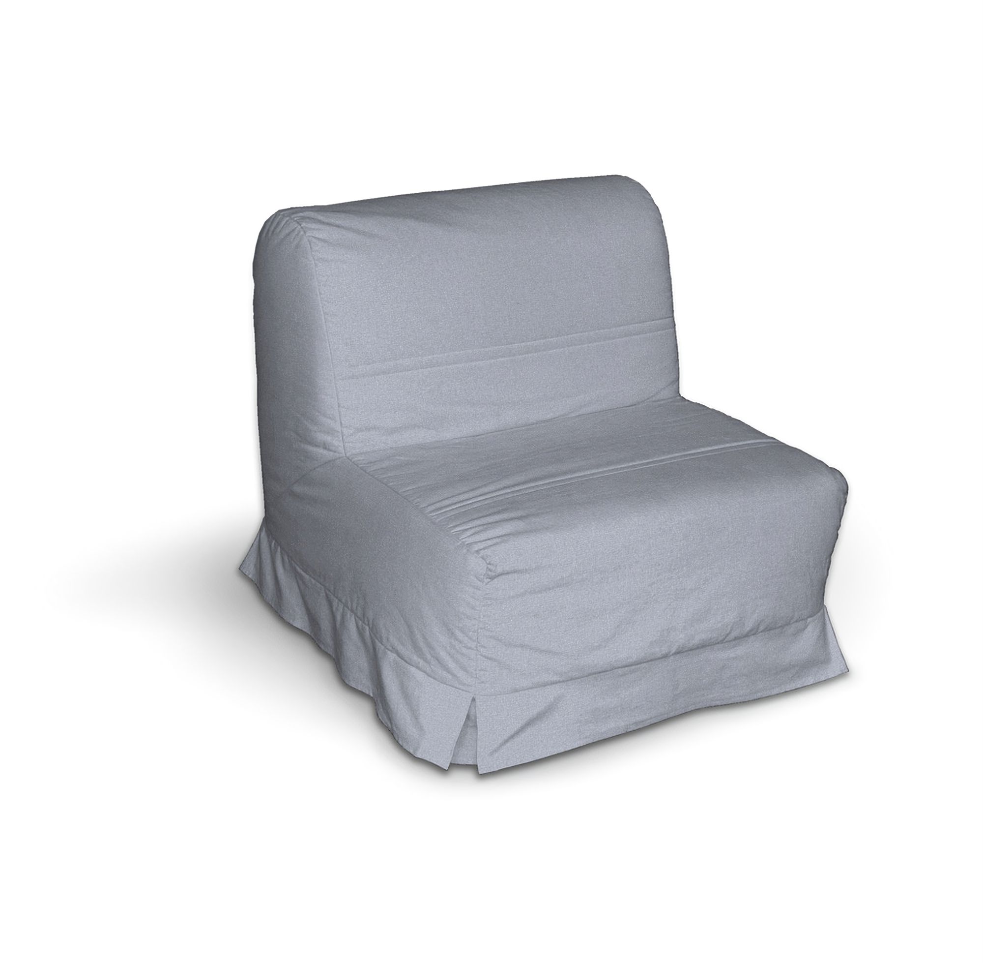 Lycksele chair-bad cover with box pleats product colour blue fabric structured