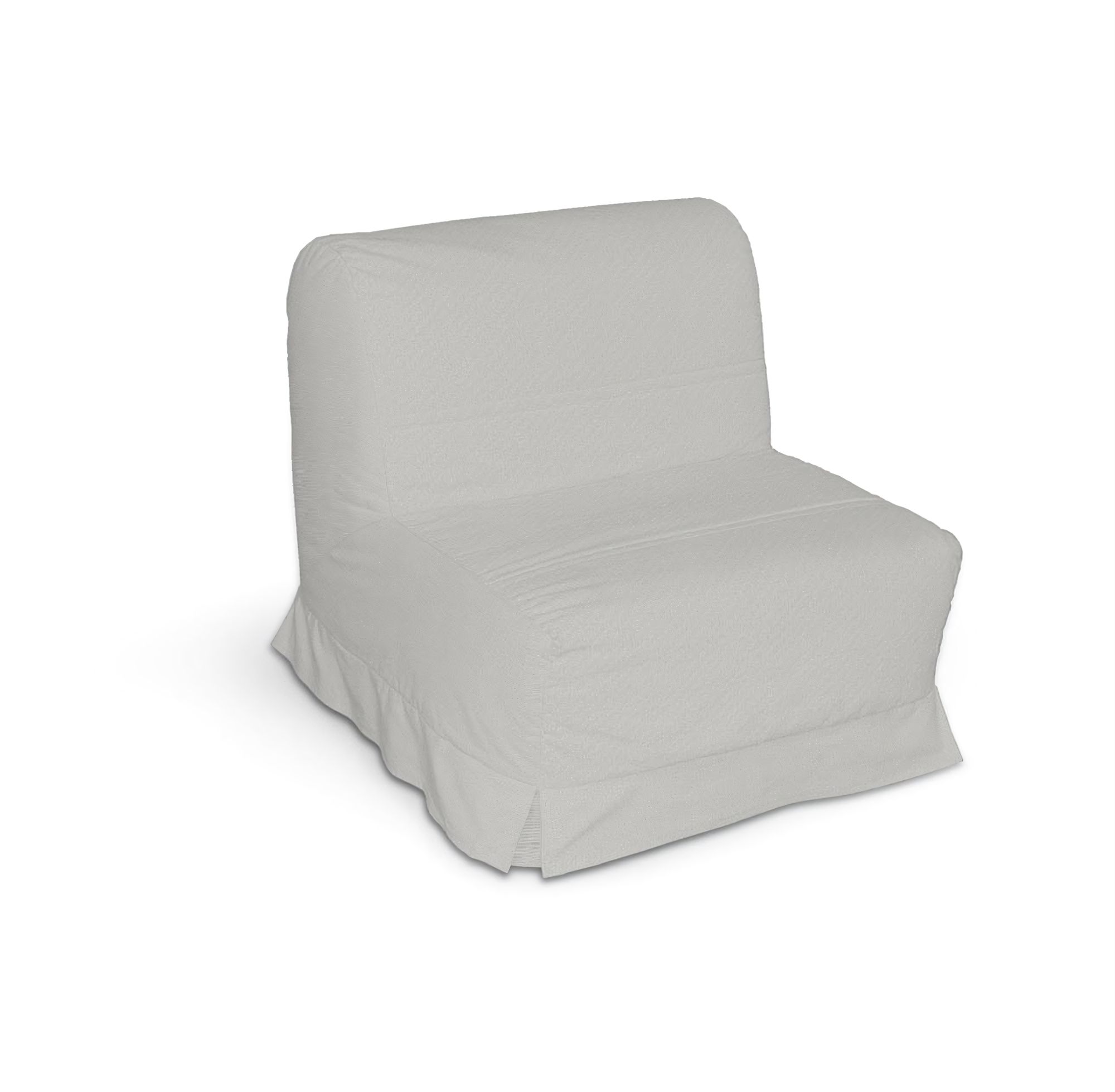 Lycksele chair-bad cover with box pleats product colour grey fabric structured