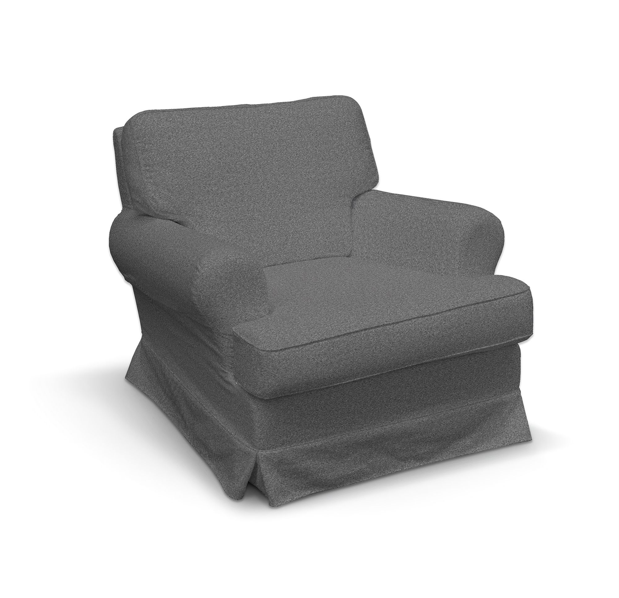 Barkaby armchair cover product colour grey fabric structured
