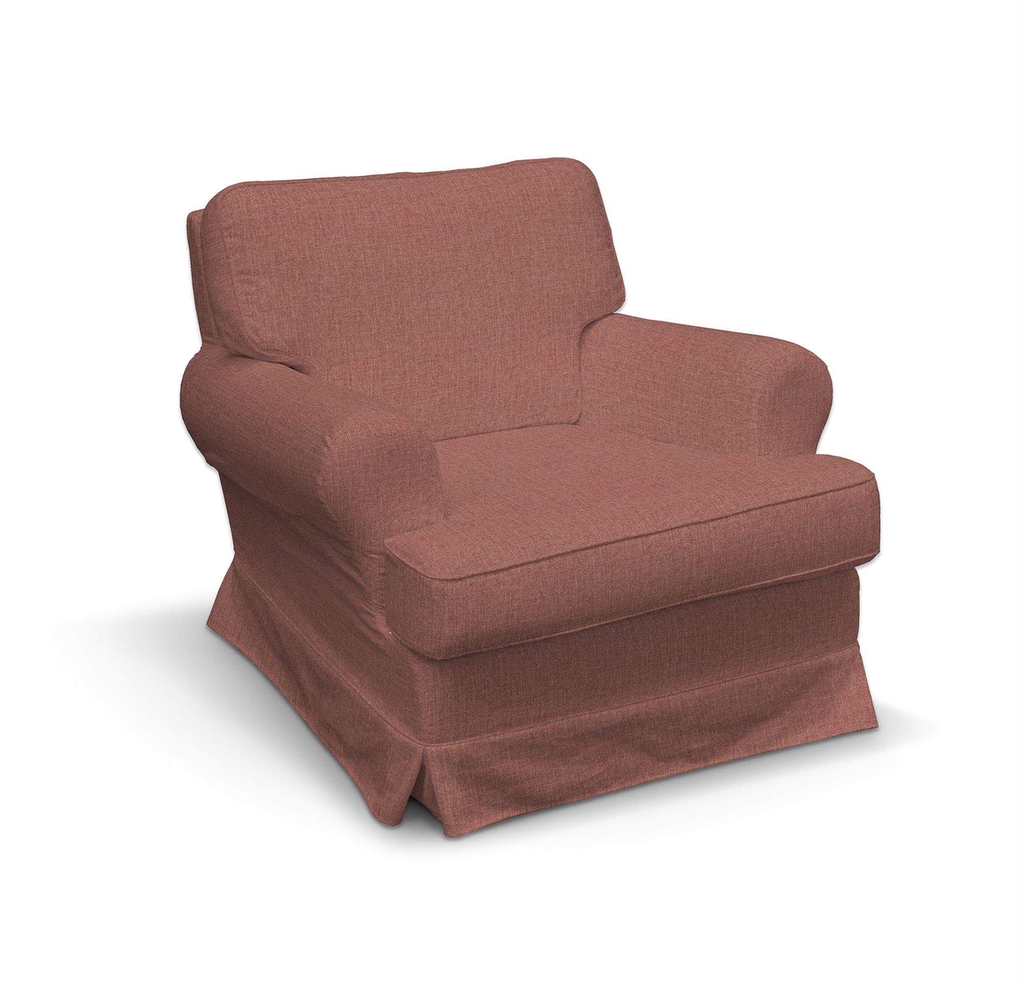 Barkaby armchair cover product colour brown fabric structured