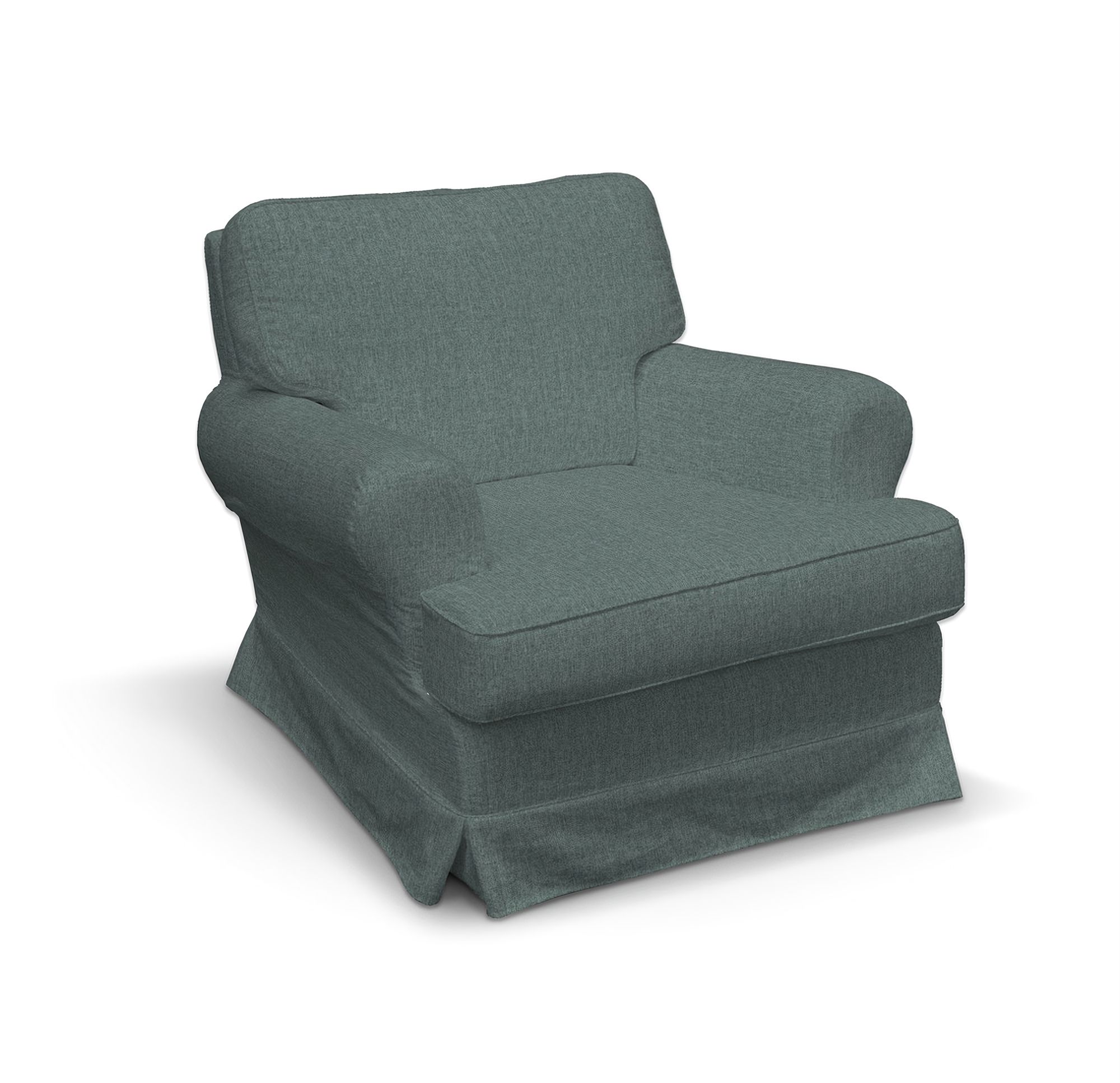 Barkaby armchair cover product colour blue fabric structured