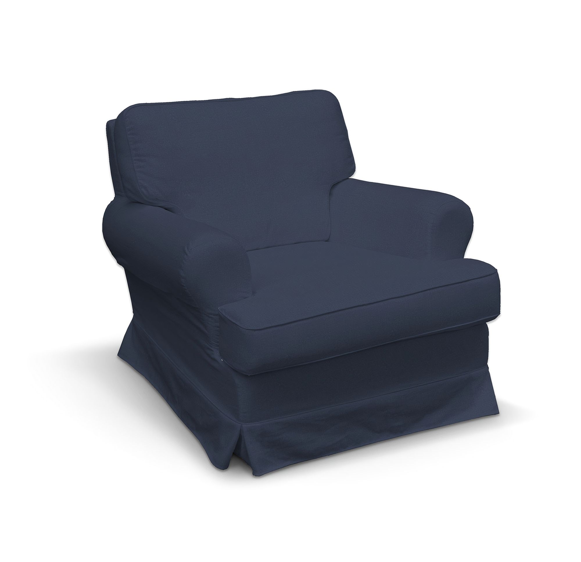 Barkaby armchair cover product colour navy blue fabric velvet