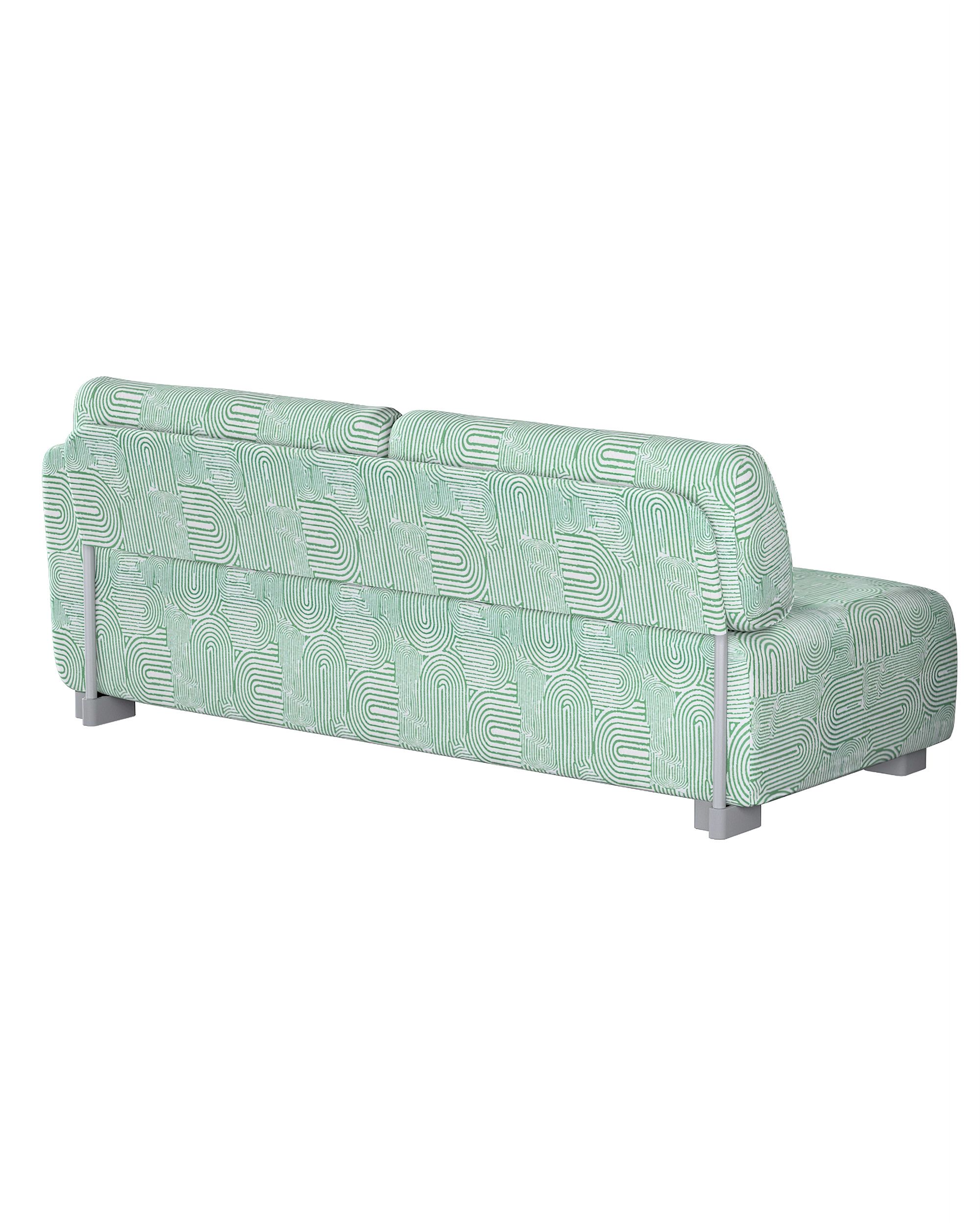 Mysinge 2-seater sofa with armrest cover product colour green fabric structured, patterned (hover)
