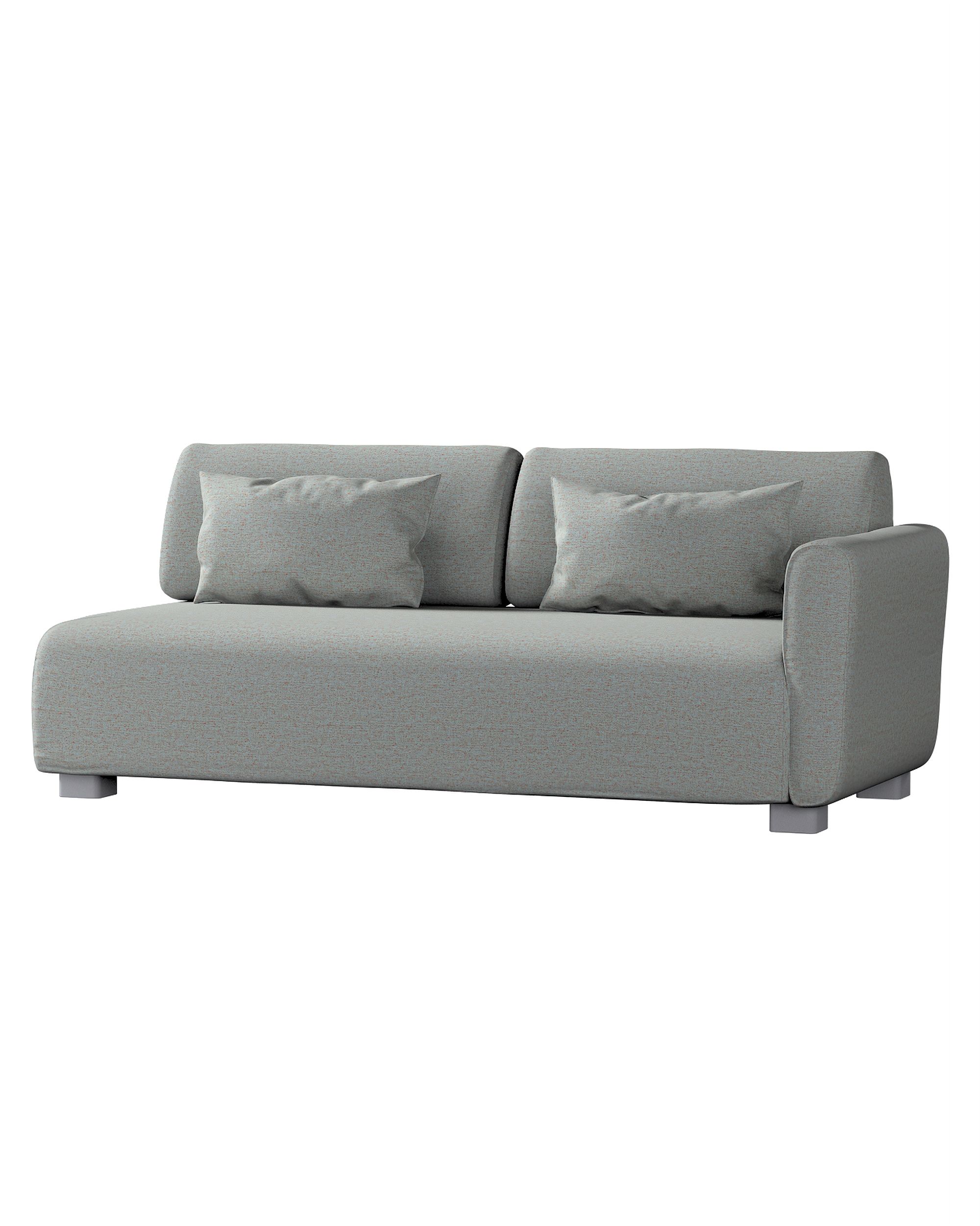 Mysinge 2-seater sofa with armrest cover product colour blue fabric structured
